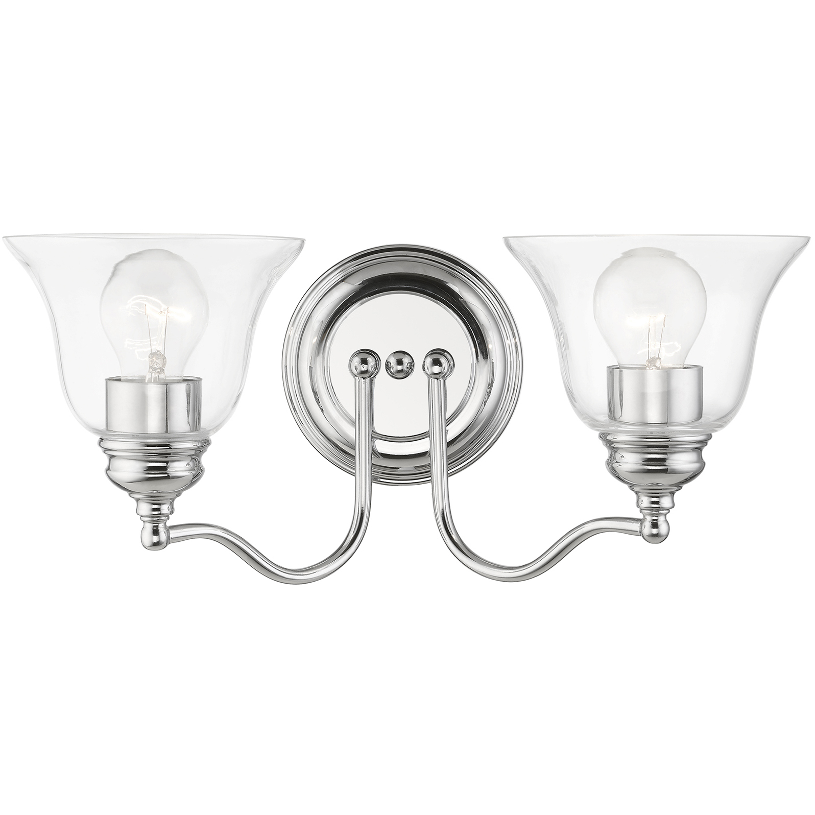 Moreland 2 Light 15.25 inch Polished Chrome Vanity Sconce Wall Light
