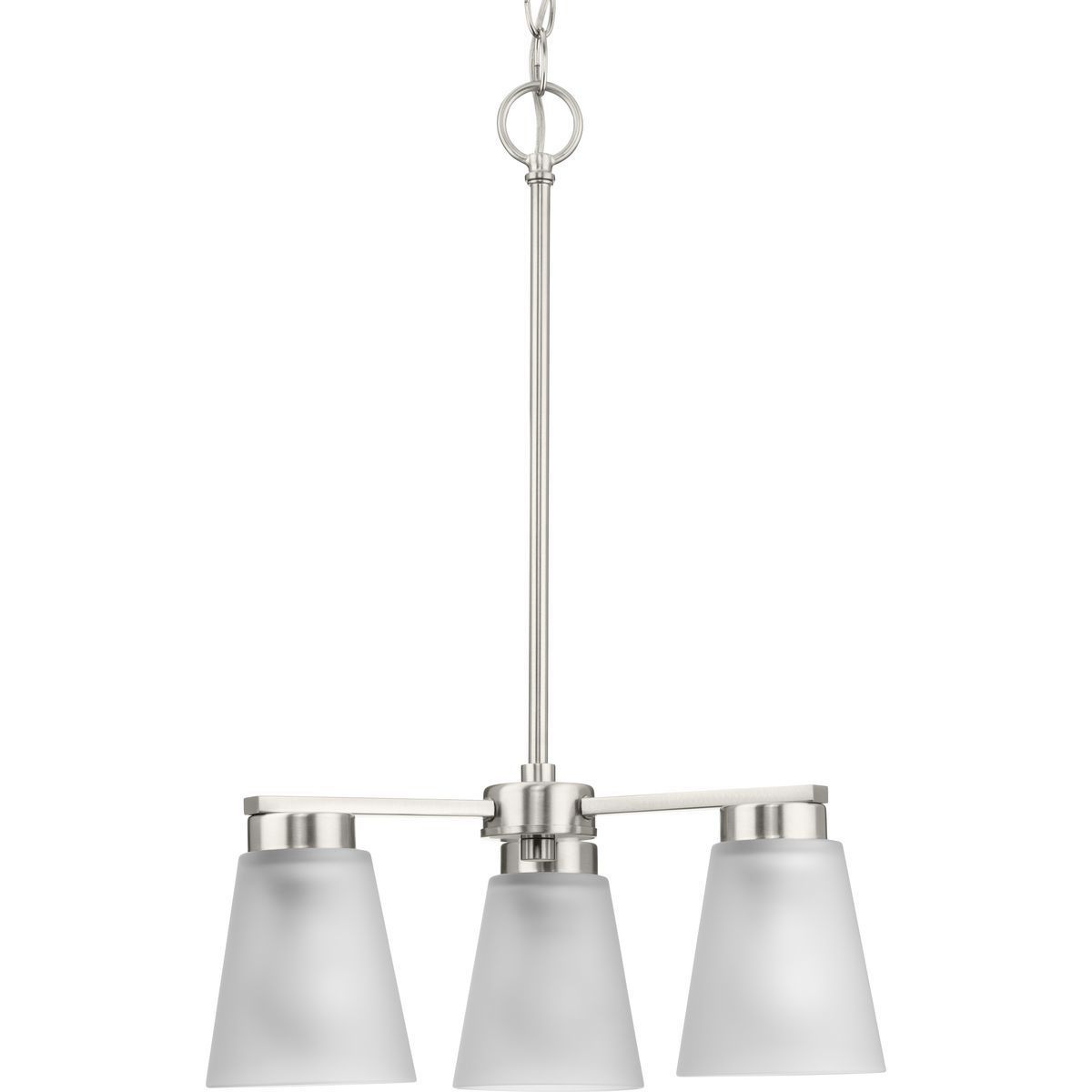 Tanner 3 Light 16.62 inch Brushed Nickel Chandelier Ceiling Light