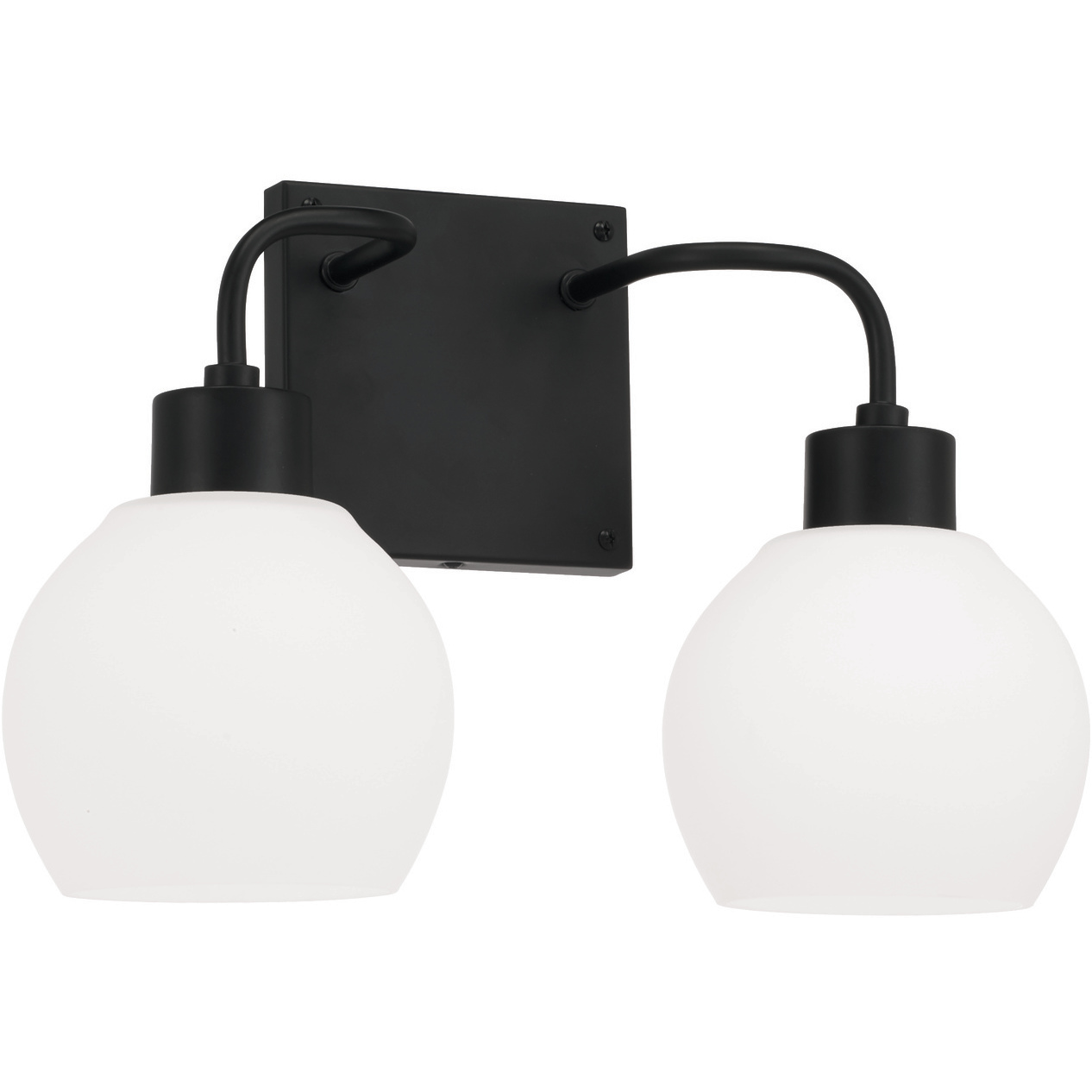 Tanner 2 Light 15 inch Matte Black Vanity Light Wall Light