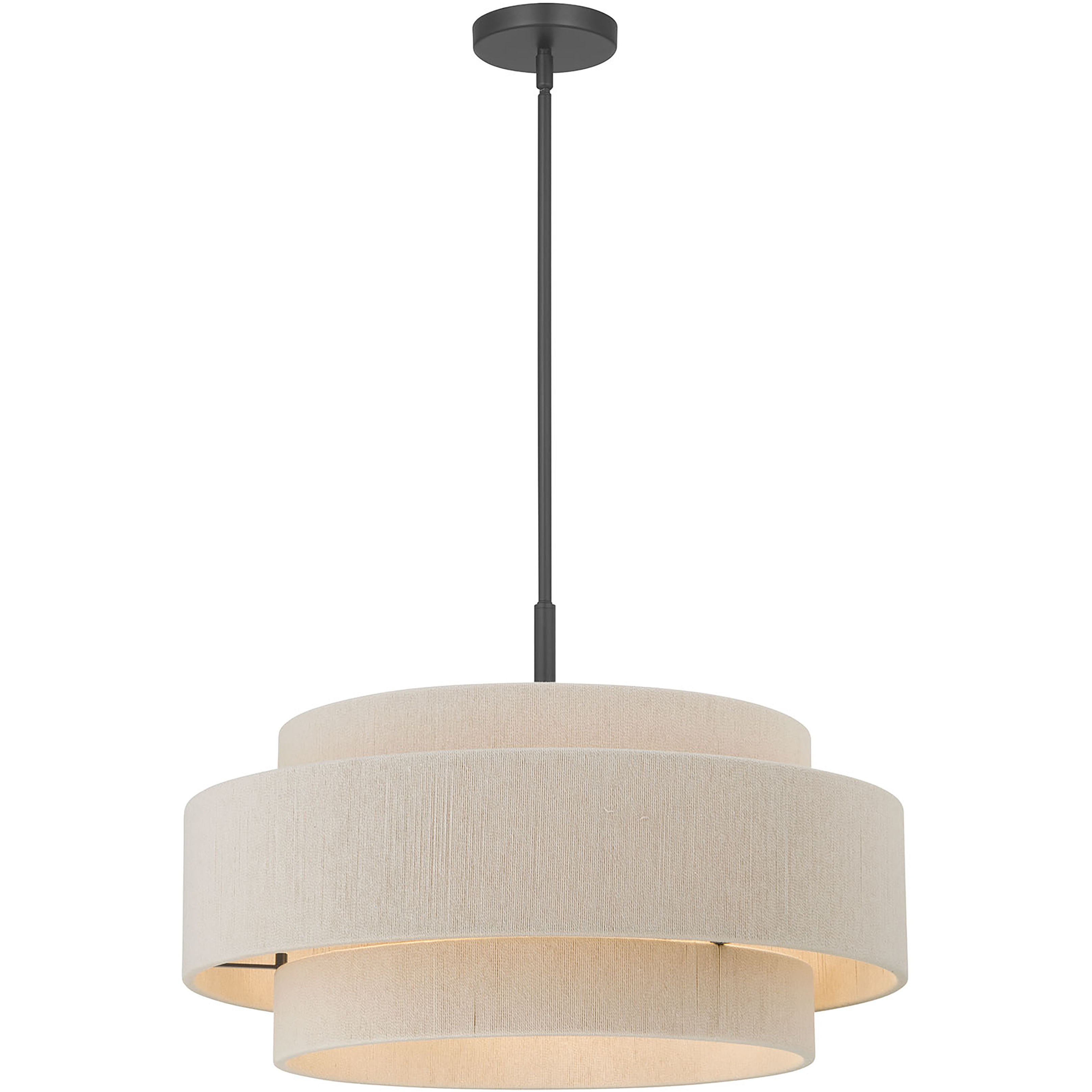 Helbert 5 Light 24 inch Matte Black Pendant Ceiling Light