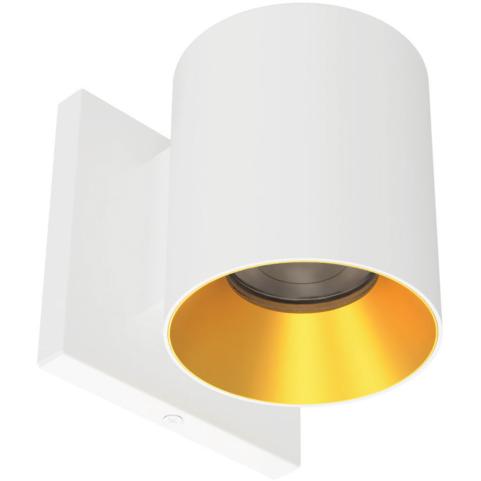 Zoron LED 4.25 inch White and Gold Outdoor Wall Lighting in White/Gold