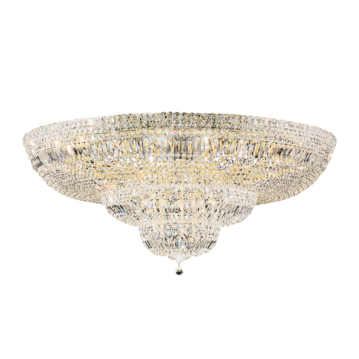 Petit Crystal Deluxe 36 Light Aurelia Flush Mount Ceiling Light in Optic