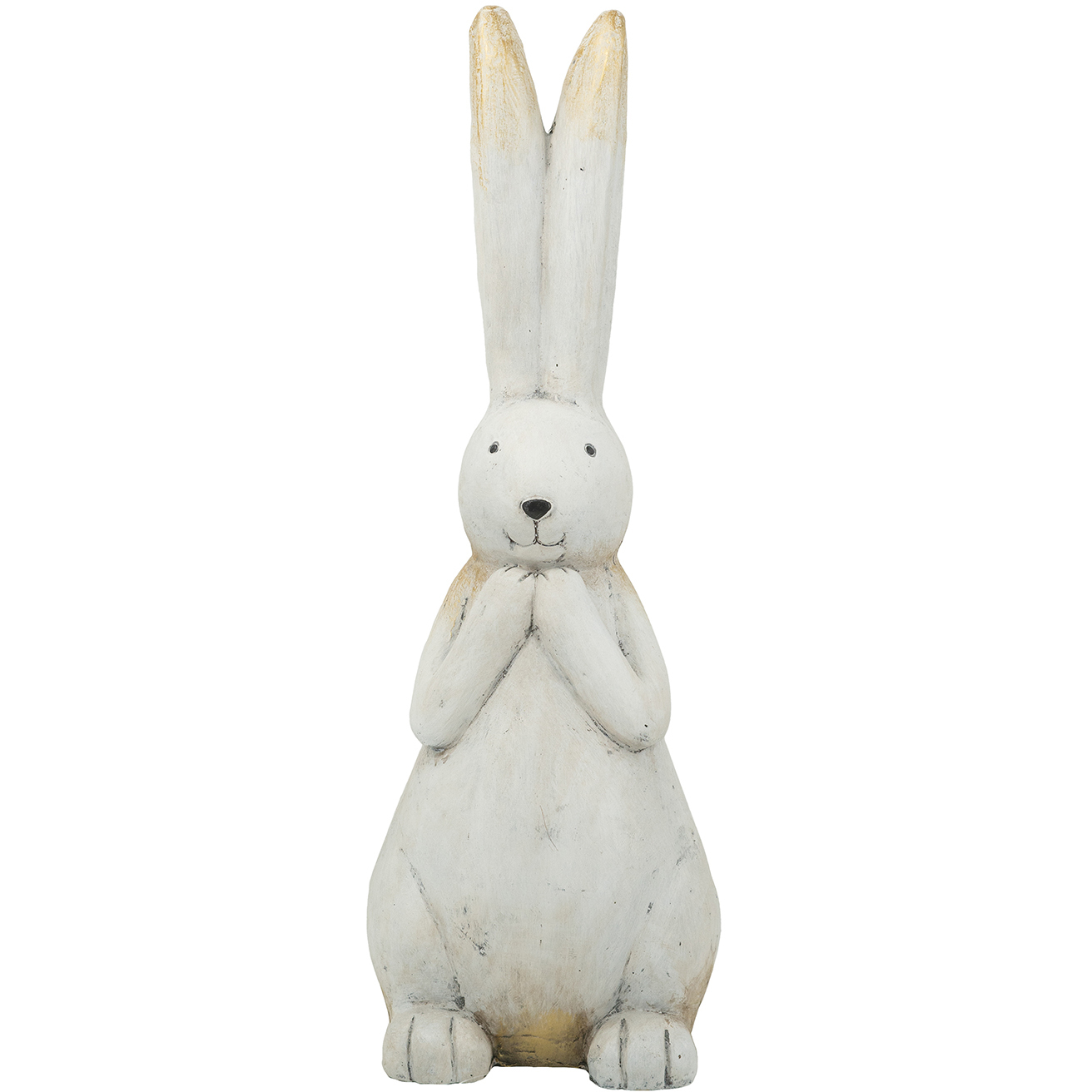 Anita White and Gold Statue