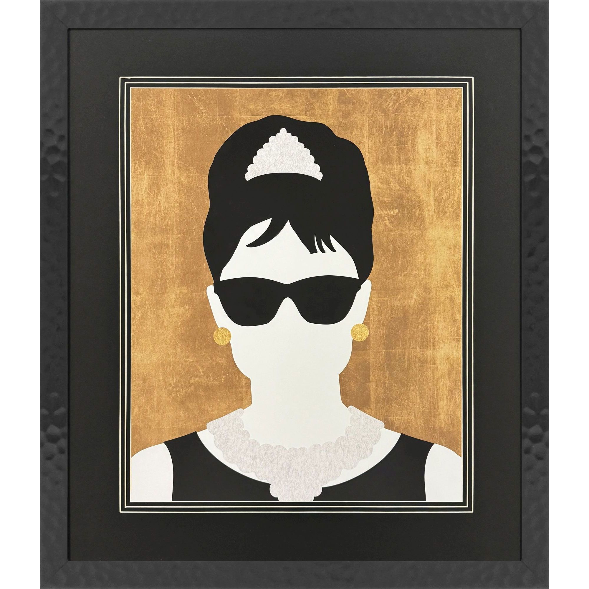 Icon Blonde Bombshell / Icon Fashion Favourite / Icon Silent Star / Icon The King Black and White Framed Art, Propac