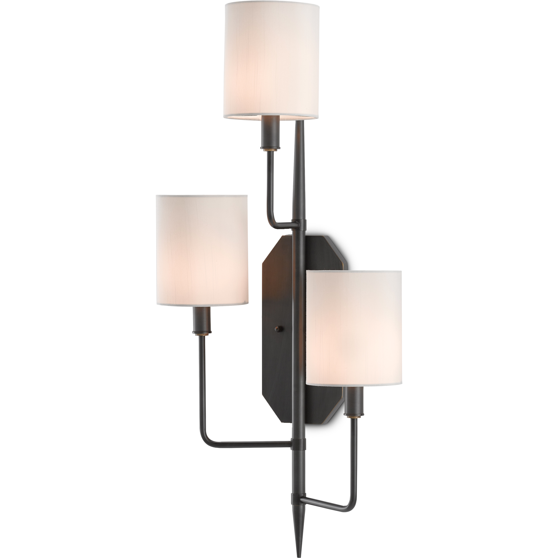 Knowsley 3 Light 14.25 inch Oil Rubbed Bronze Wall Sconce Wall Light, Left
