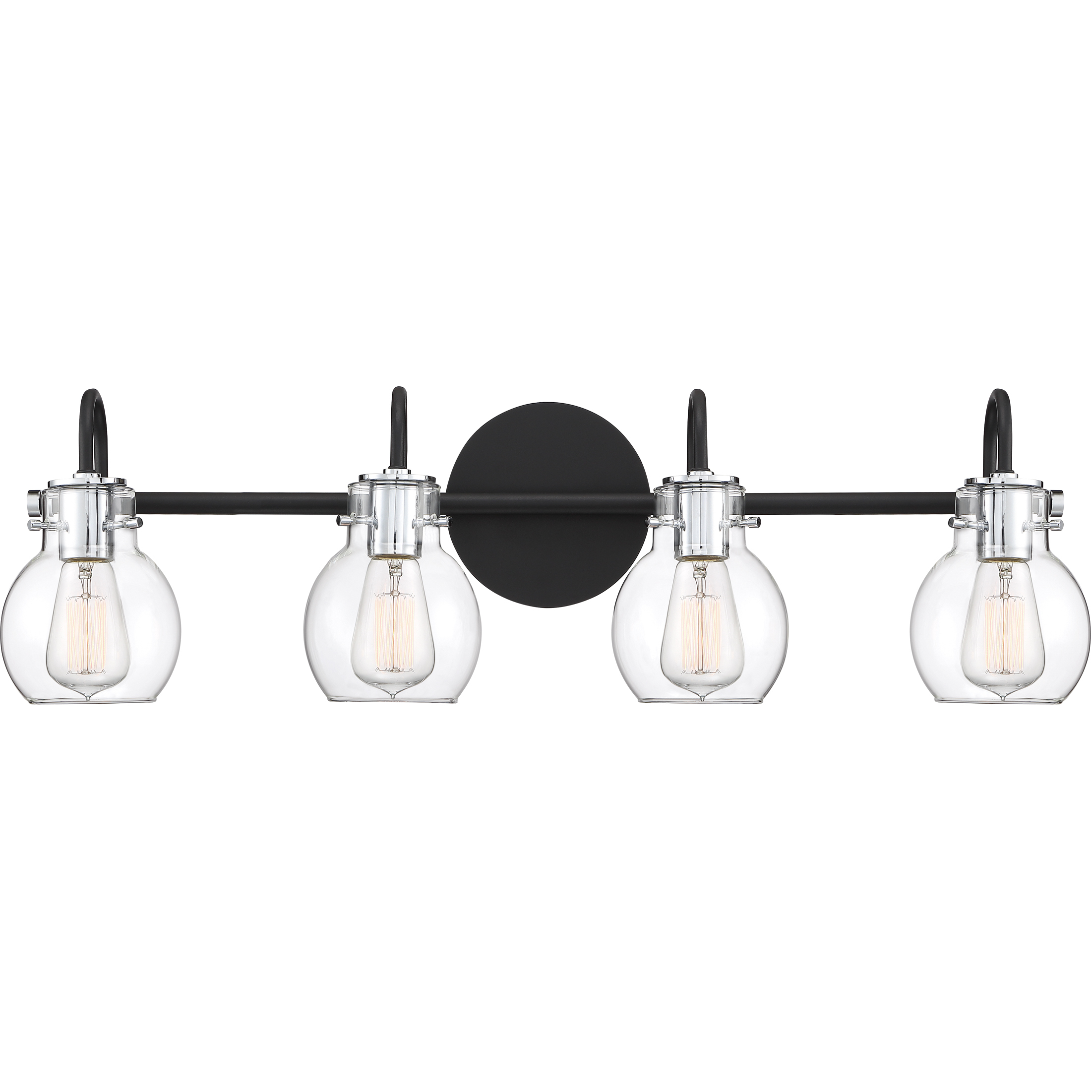 Andrews 4 Light 31 inch Earth Black Bath Light Wall Light, Extra Large