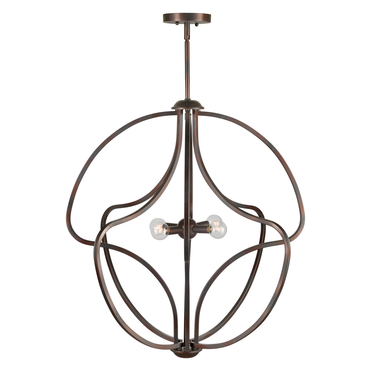 Signature 4 Light 26 inch Antique Bronze Foyer Pendant Ceiling Light