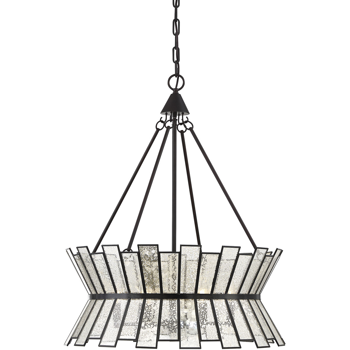Chapelle 6 Light 24 inch English Bronze Chandelier Ceiling Light