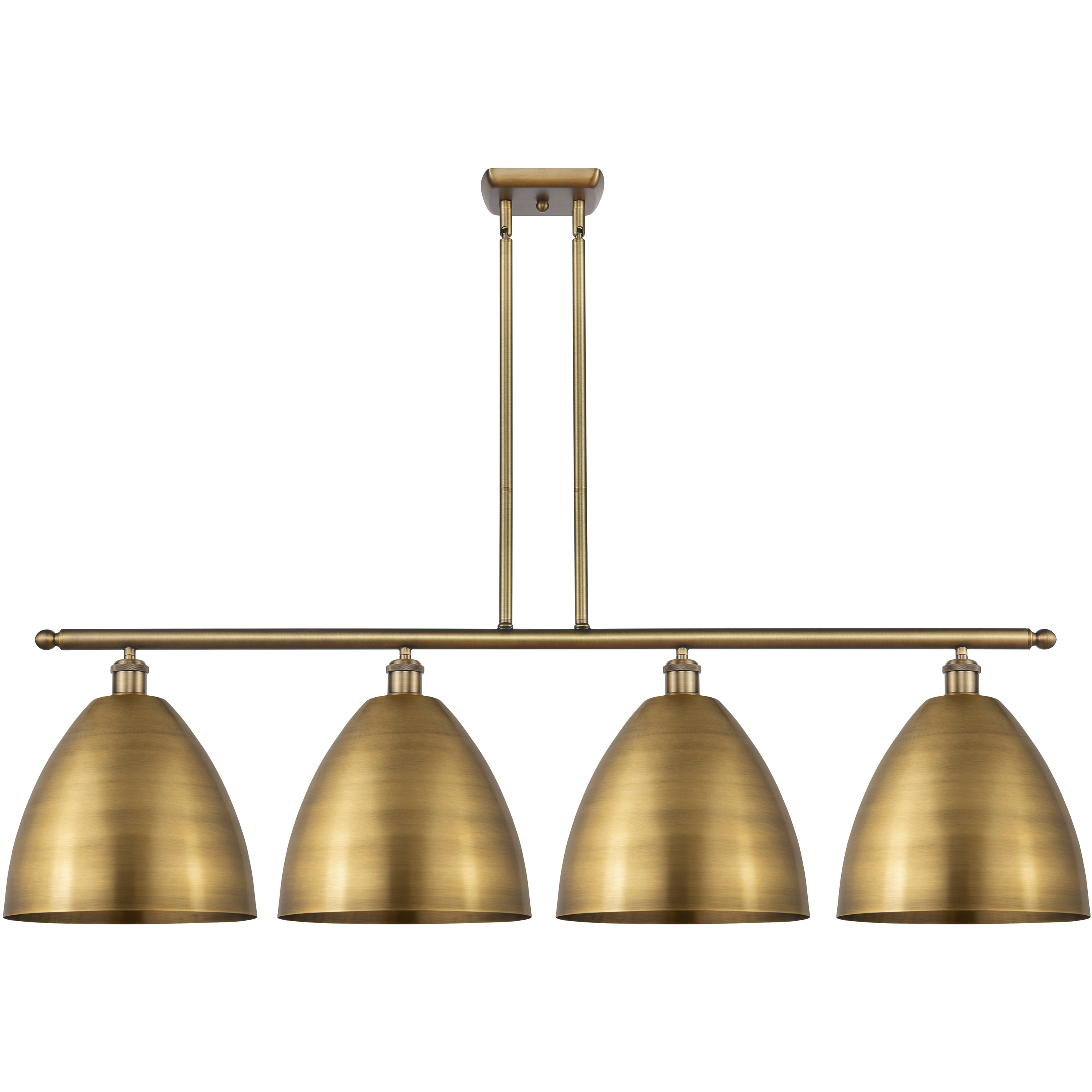 Ballston Dome LED 50.25 inch Brushed Brass Island Light Ceiling Light