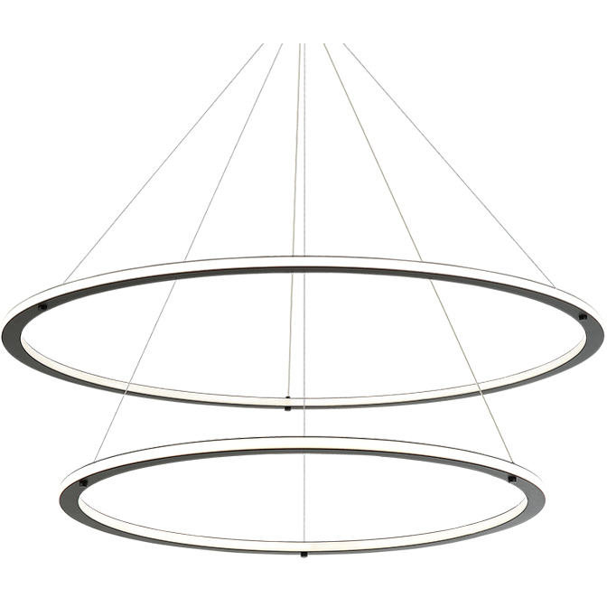 Victoria LED 40 inch Black Pendant Ceiling Light