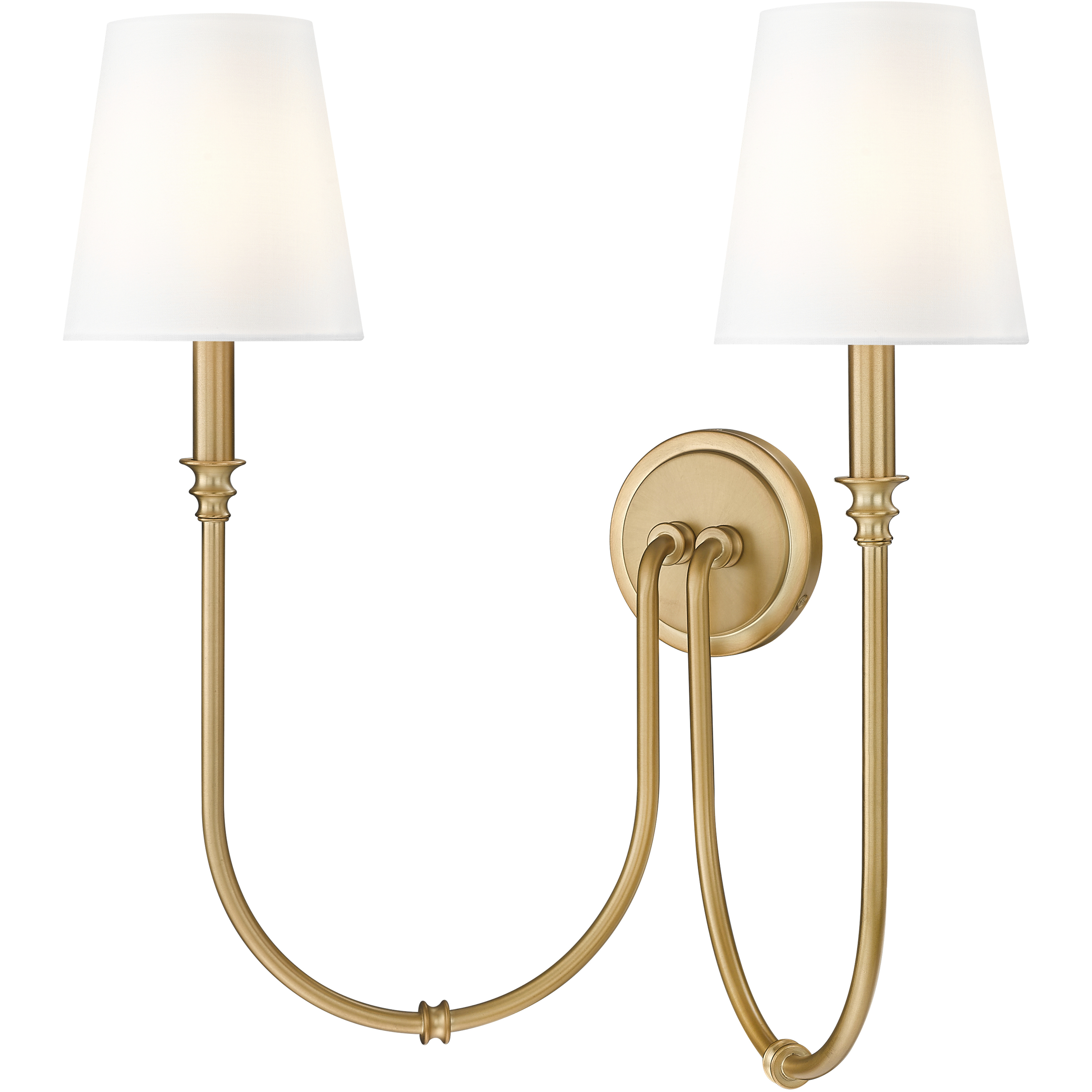 Jisele 2 Light 20 inch Rubbed Brass Wall Sconce Wall Light