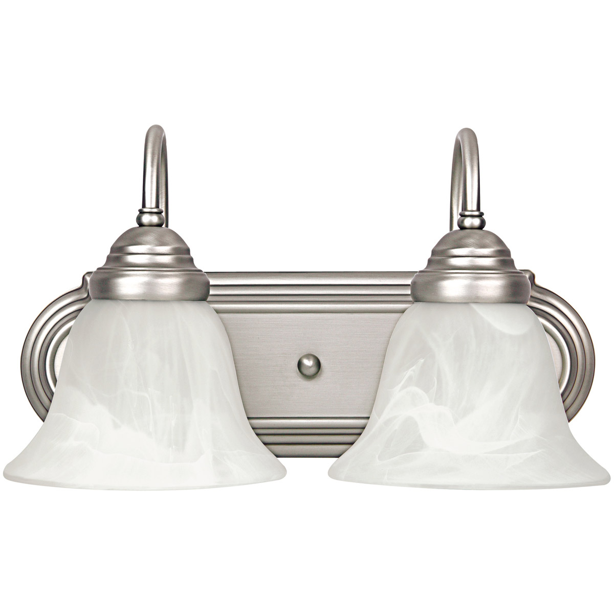 Booker 2 Light 14 inch Matte Nickel Vanity Light Wall Light