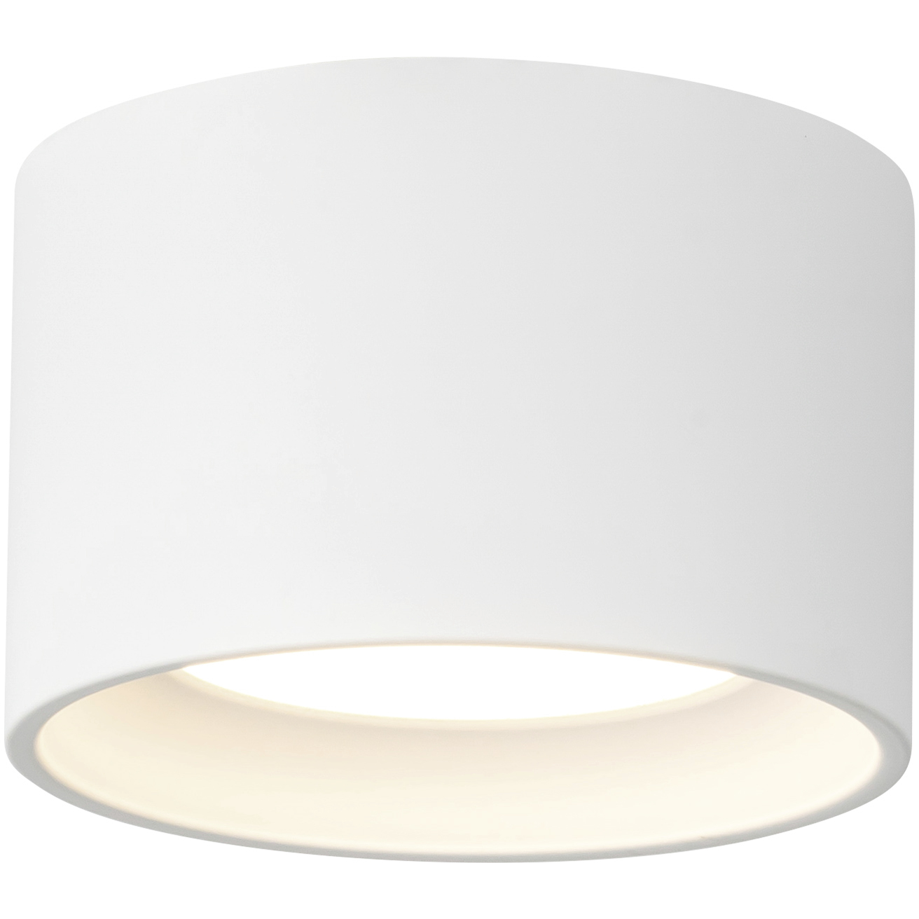 Uma 5.5 inch White Semi-Flush Mount Ceiling Light