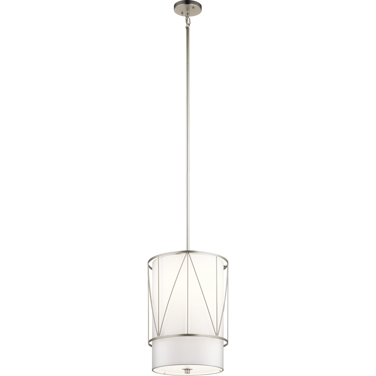Birkleigh 1 Light 12 inch Satin Nickel Pendant Ceiling Light