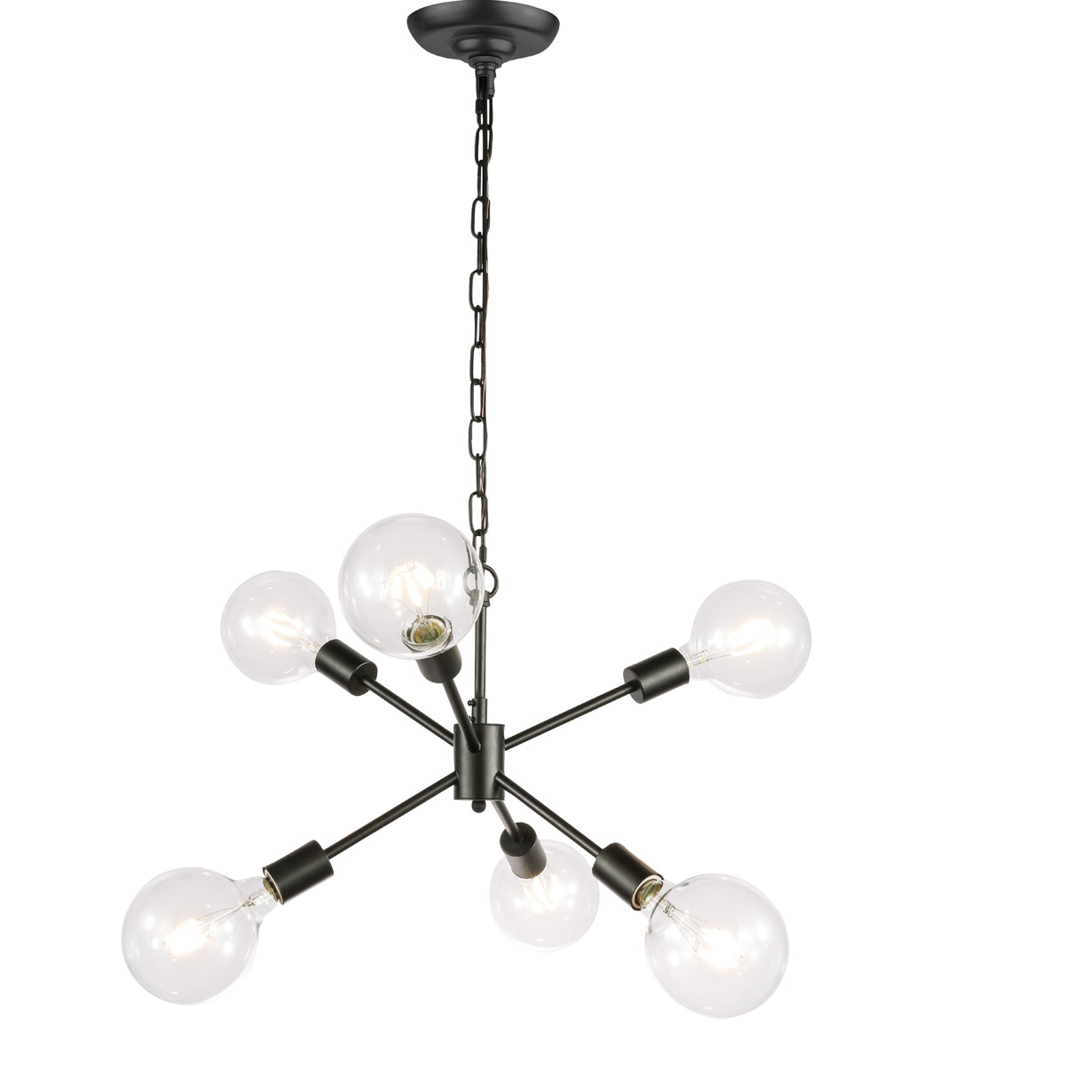 Nolan 6 Light 16 inch Black Pendant Ceiling Light