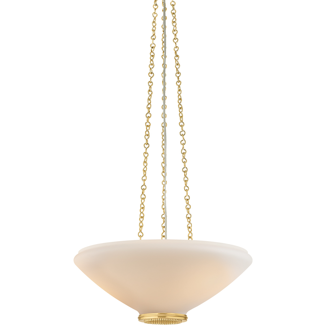 Awosting 3 Light 17 inch Aged Brass Pendant Ceiling Light