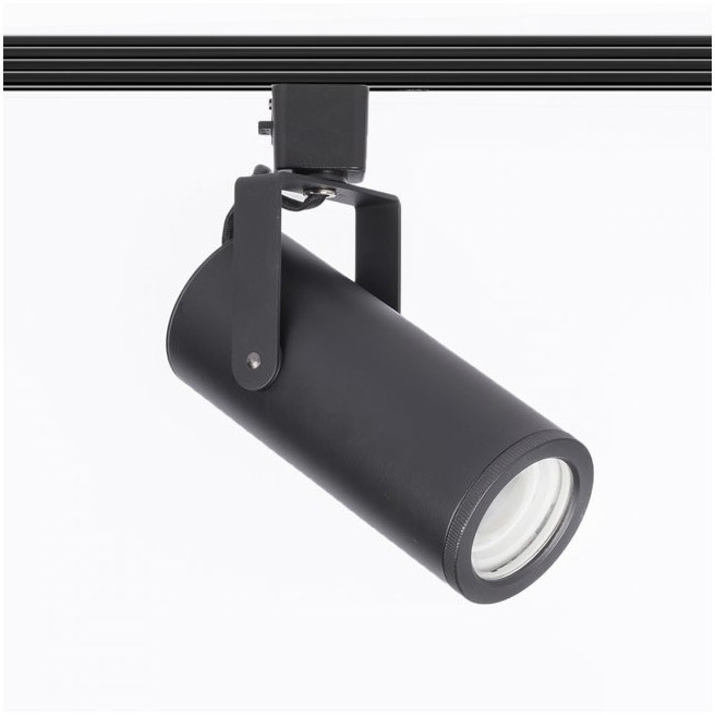 Silo 1 Light 120 Black Track Head Ceiling Light in 3500K