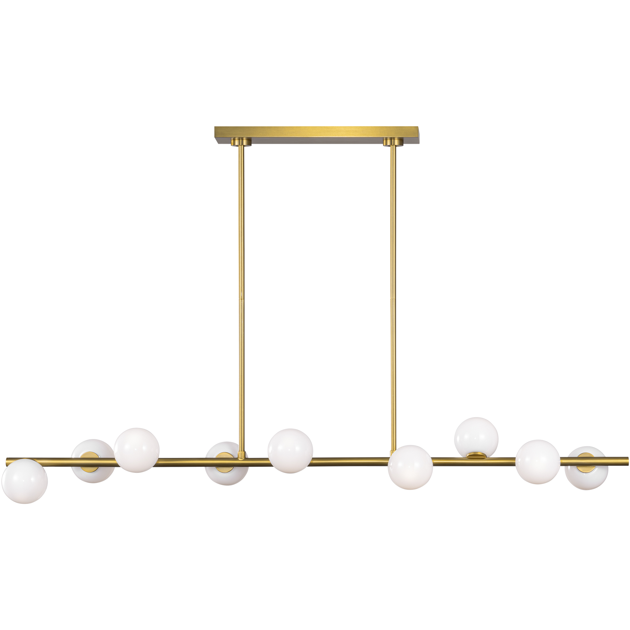 Sean Lavin Altair 9 Light 49.25 inch Burnished Brass Linear Chandelier Ceiling Light