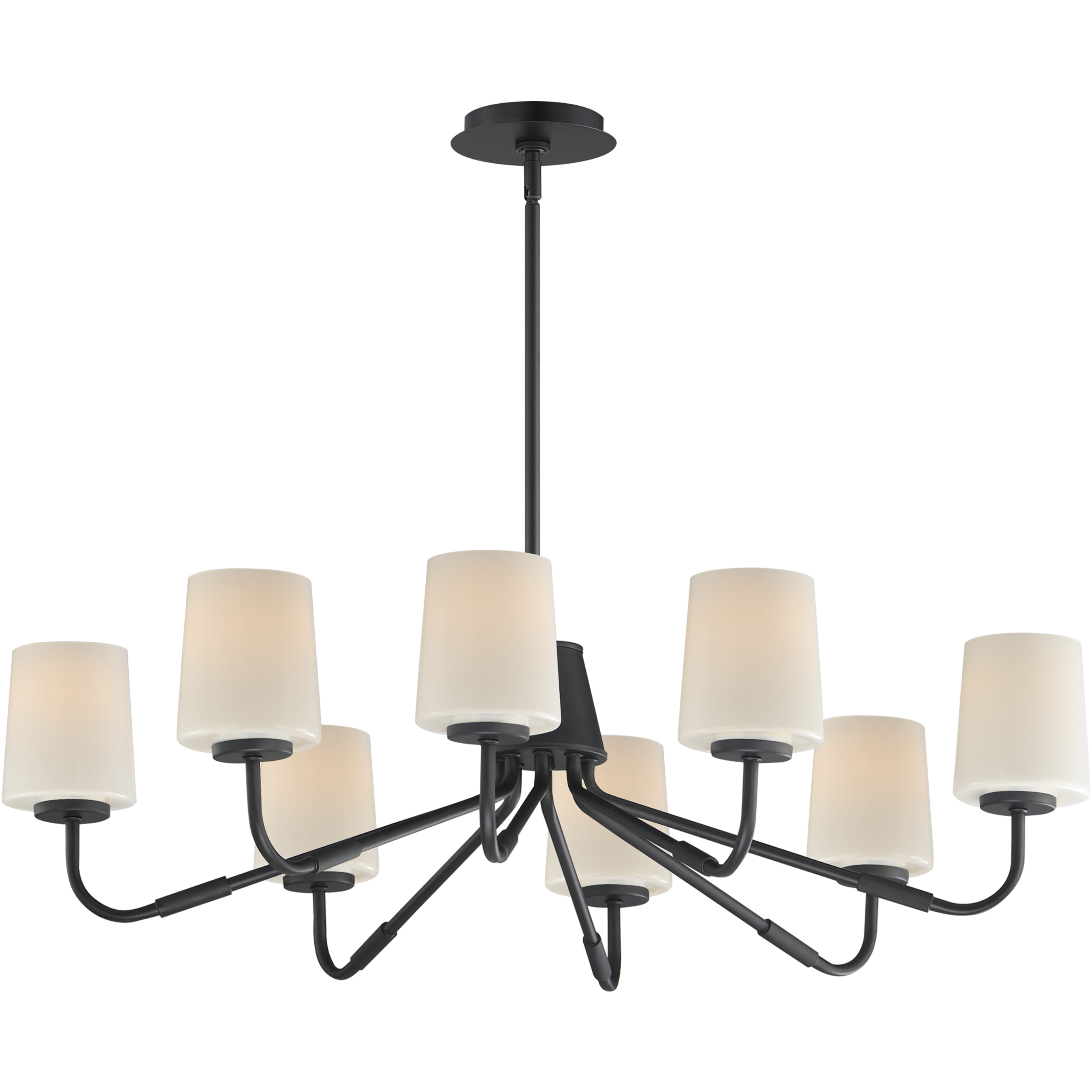 Durham 8 Light 34.25 inch Black Chandelier Ceiling Light