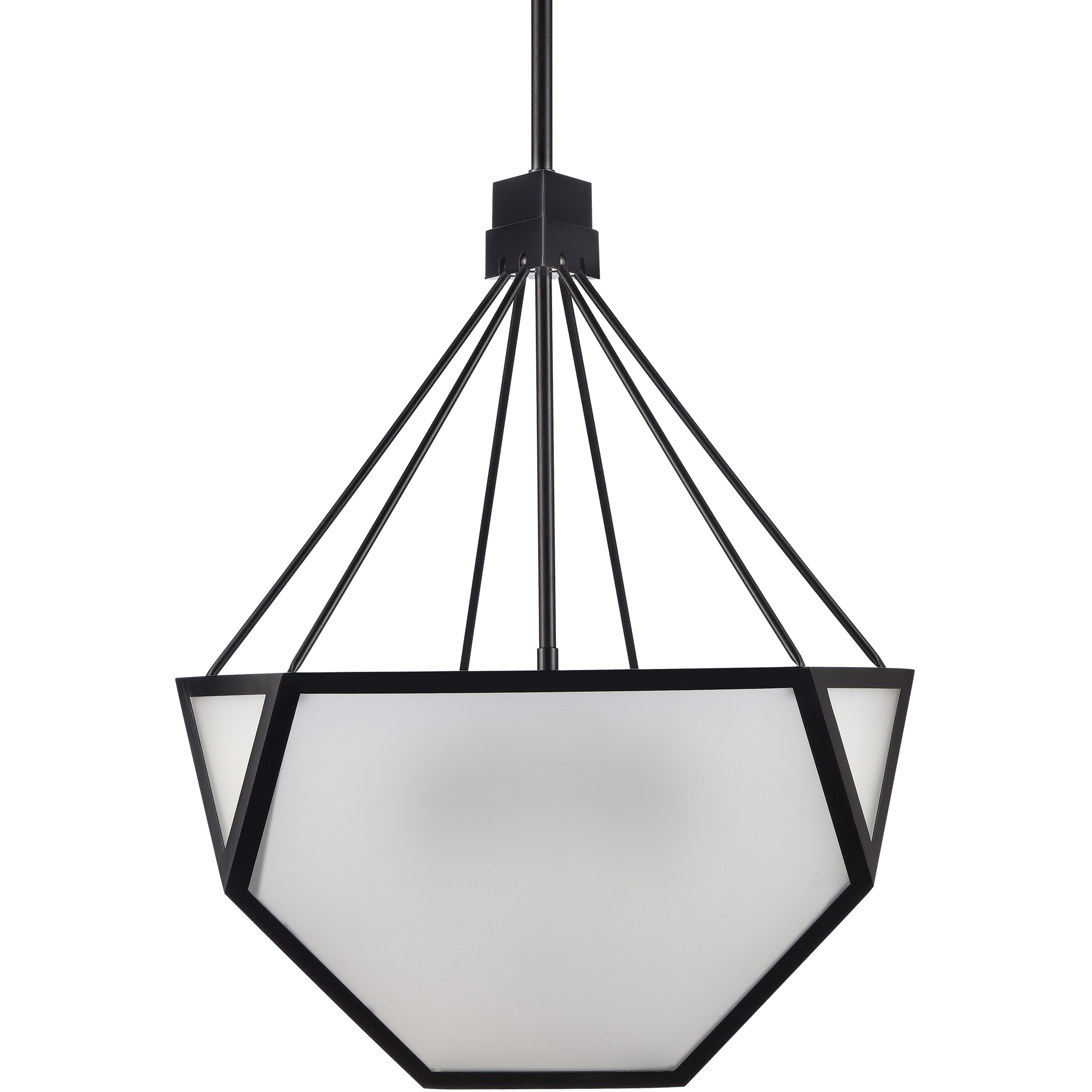 Moonbow 3 Light 18 inch Satin Brushed Black Chandelier Ceiling Light