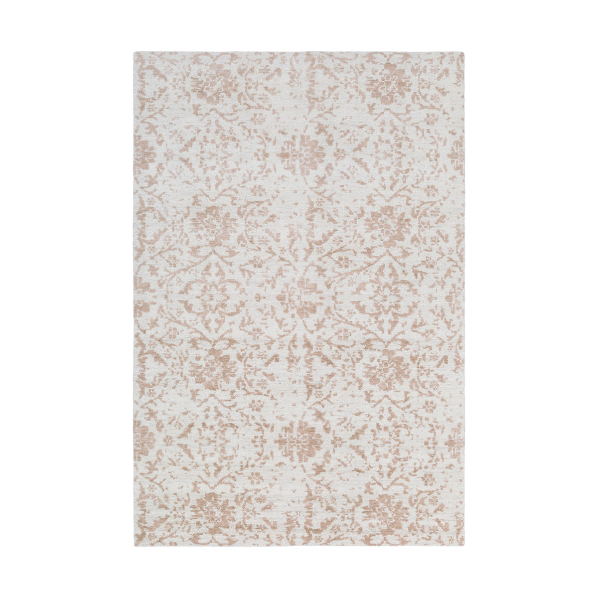 Claude 36 X 24 inch Brown and Neutral Area Rug, Wool and Cotton
