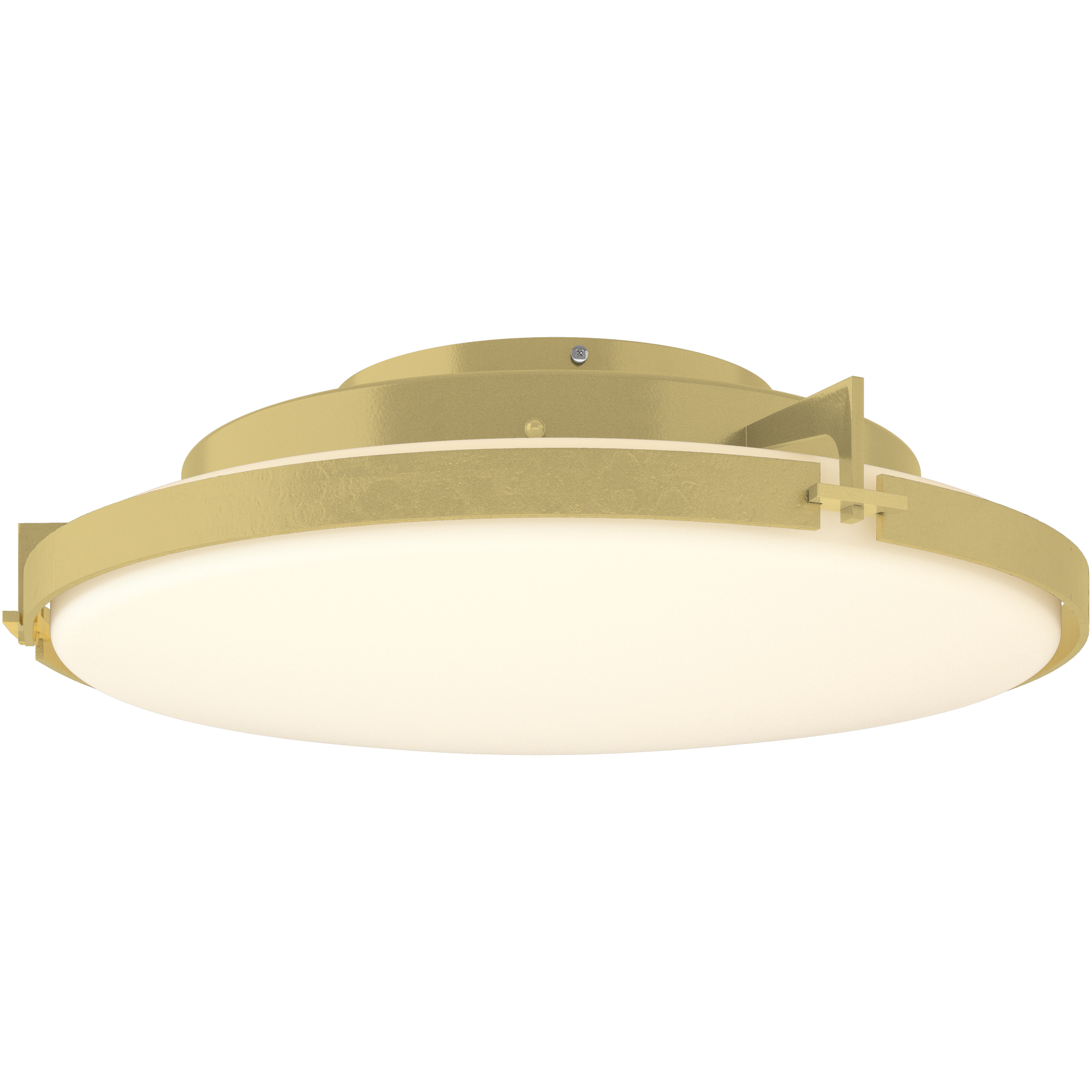 Metra LED 24.3 inch Modern Brass Flush Mount Ceiling Light