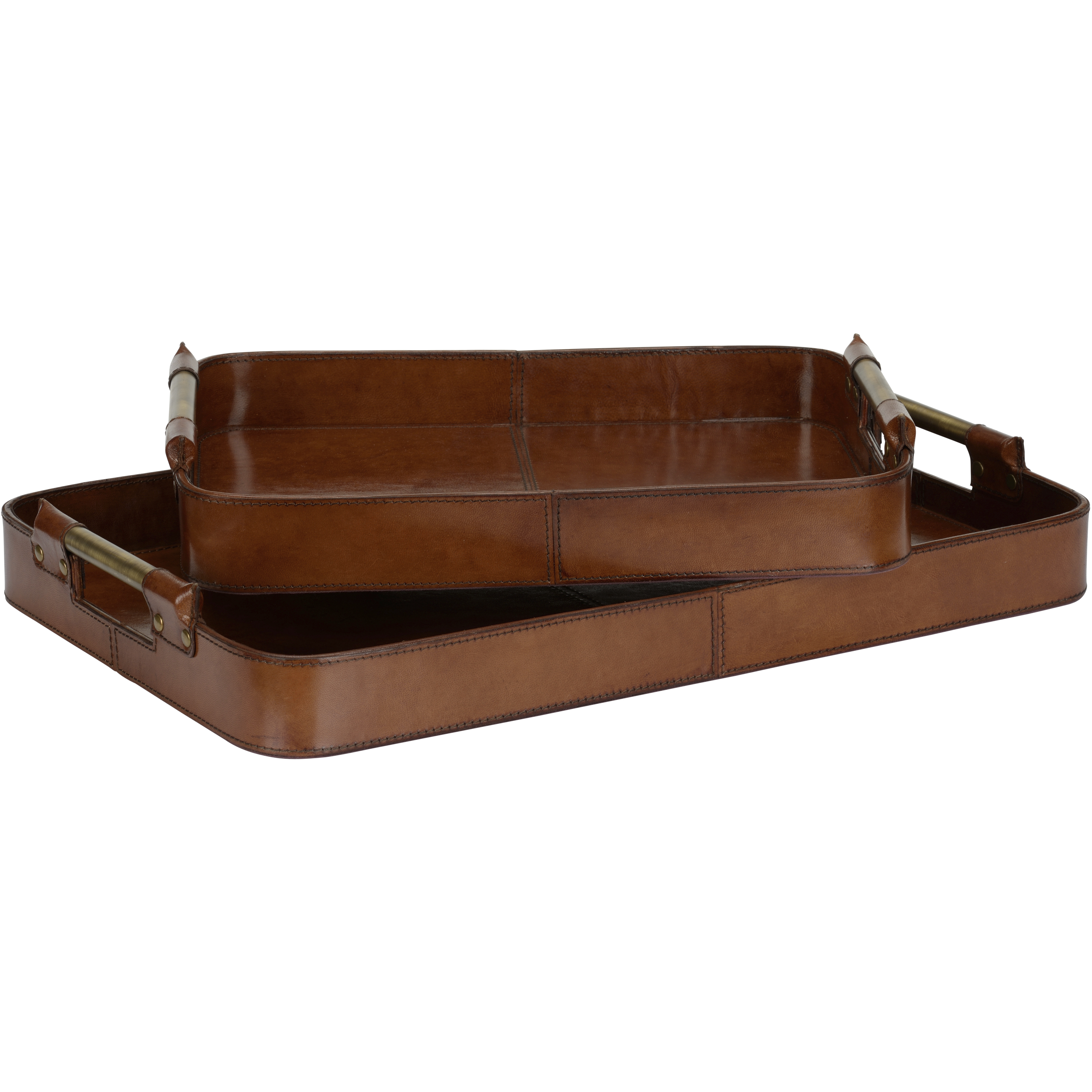 Gentleman Tan Trays, Set of 2
