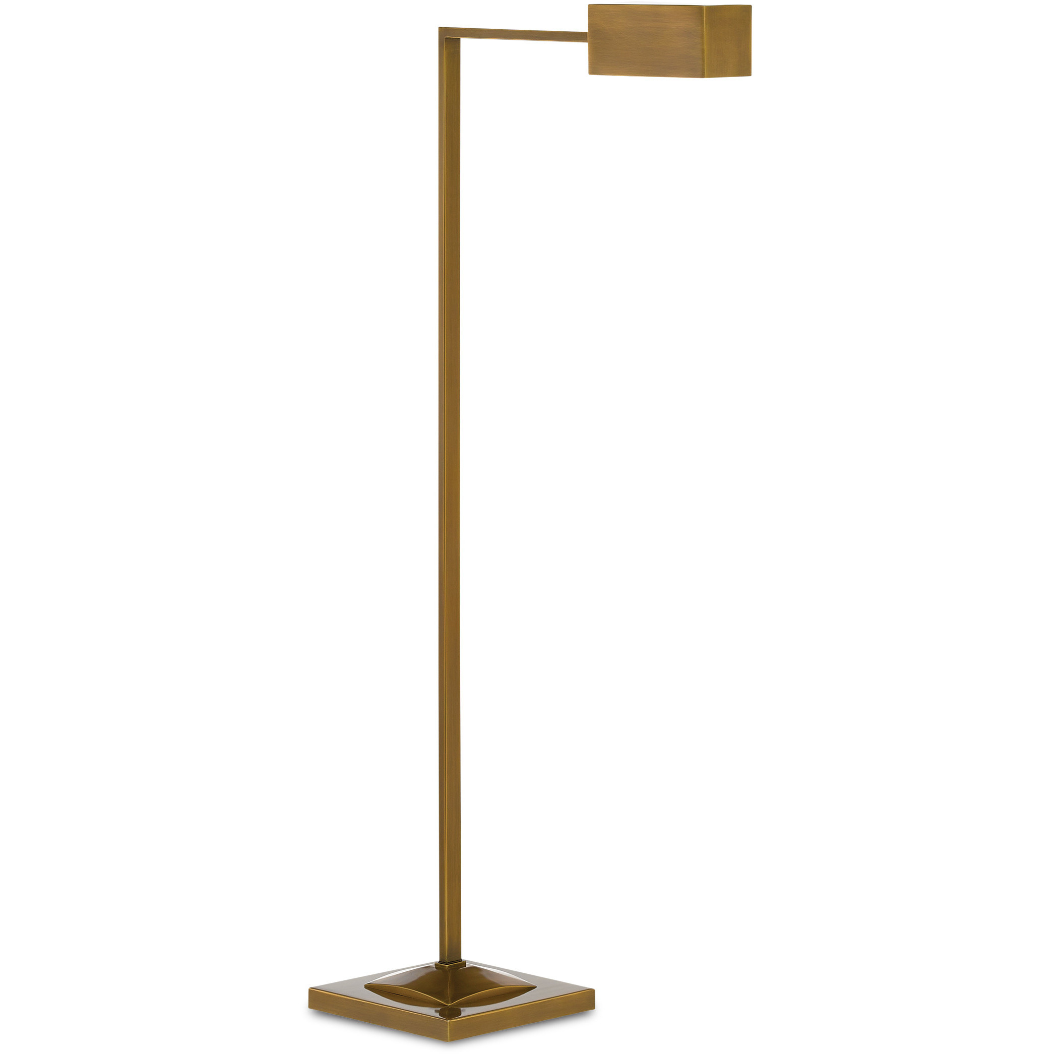 Ruxley 44.25 inch 25 watt Polished Antique Brass Floor Lamp Portable Light