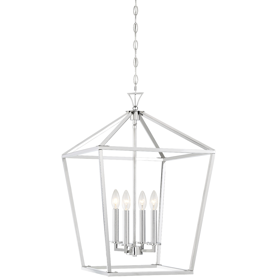 Townsend 4 Light 17 inch Polished Nickel Pendant Ceiling Light, Essentials