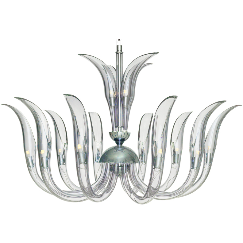 Cisne 23 Light 43.5 inch Polished Nickel Chandelier Ceiling Light