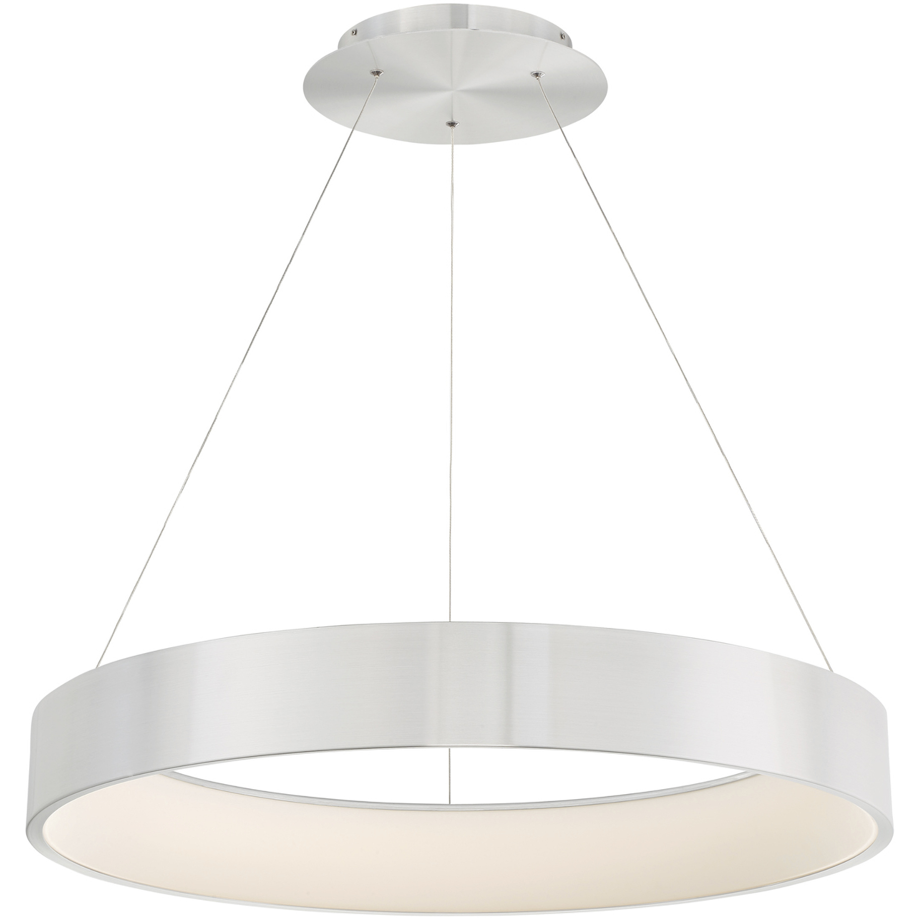Corso LED 31.5 inch Brushed Aluminum Pendant Ceiling Light, dweLED