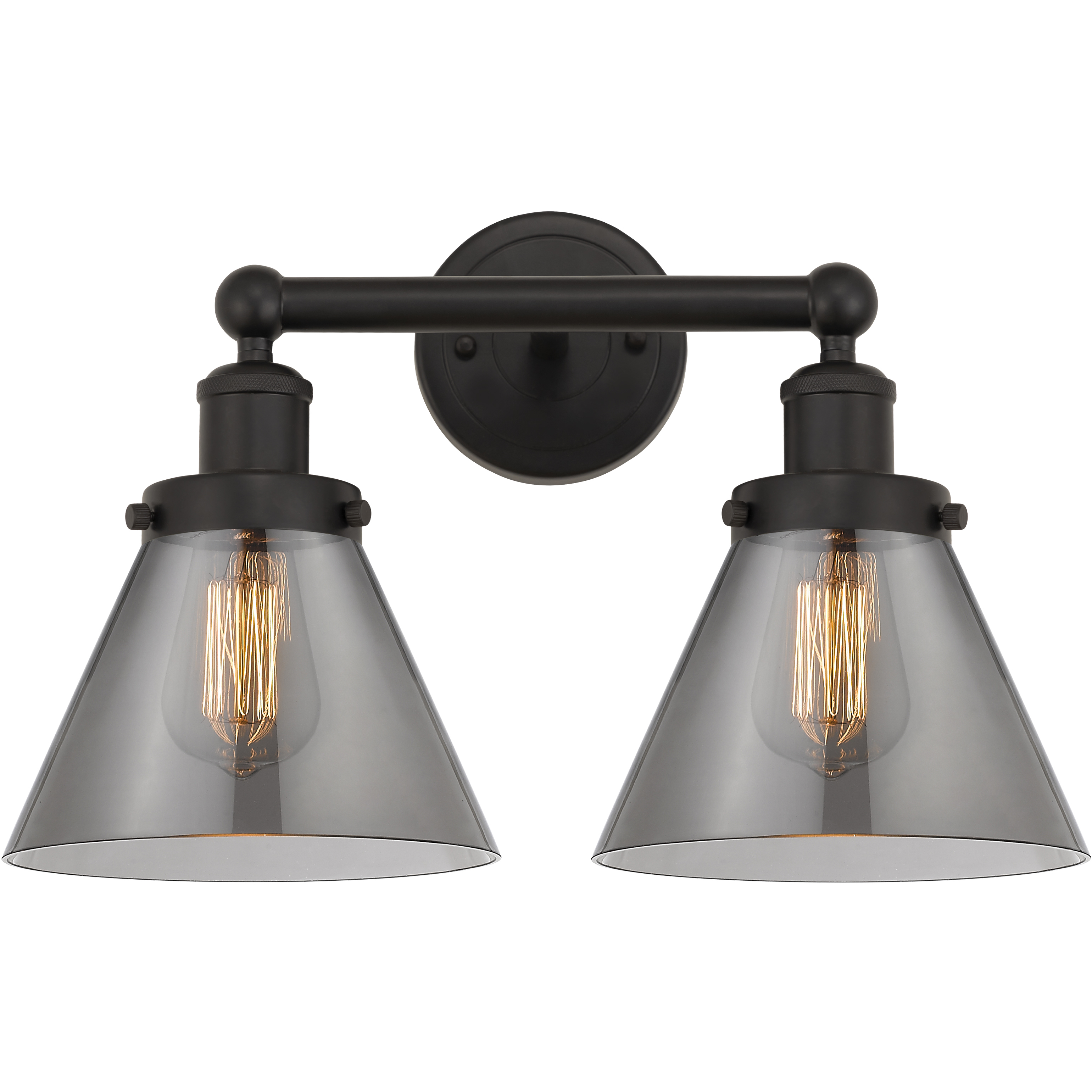 Cone 2 Light 15.5 inch Oil Rubbed Bronze Bath Vanity Light Wall Light