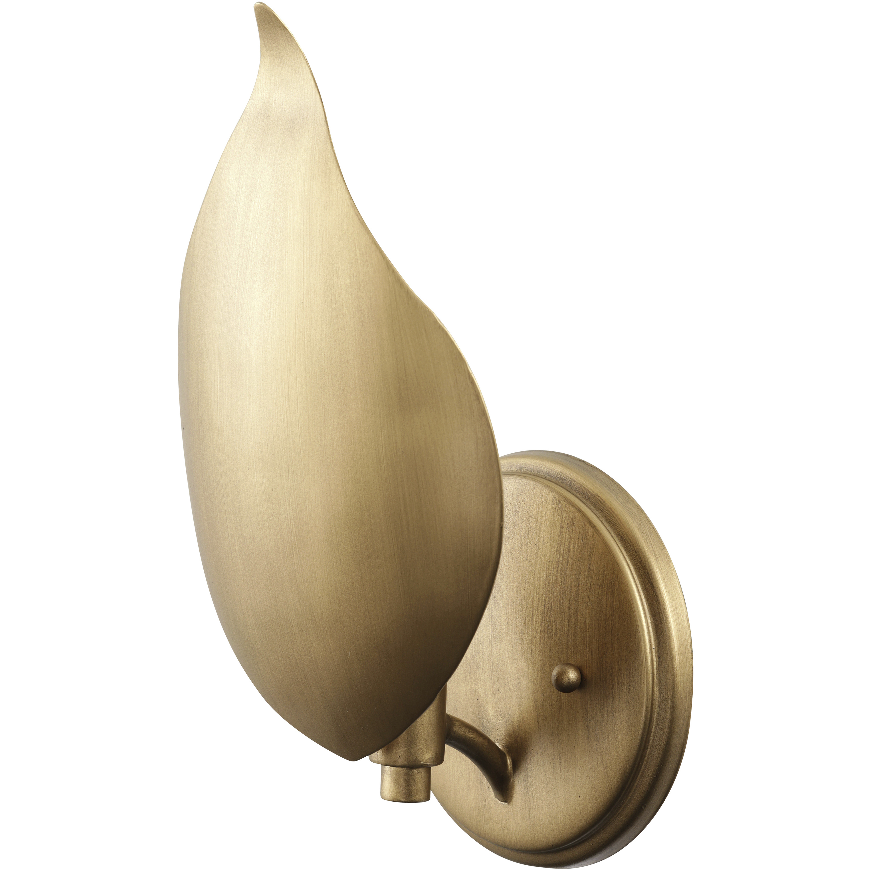 Petal Reign 1 Light 6.25 inch Brass Kisser Wall Sconce Wall Light