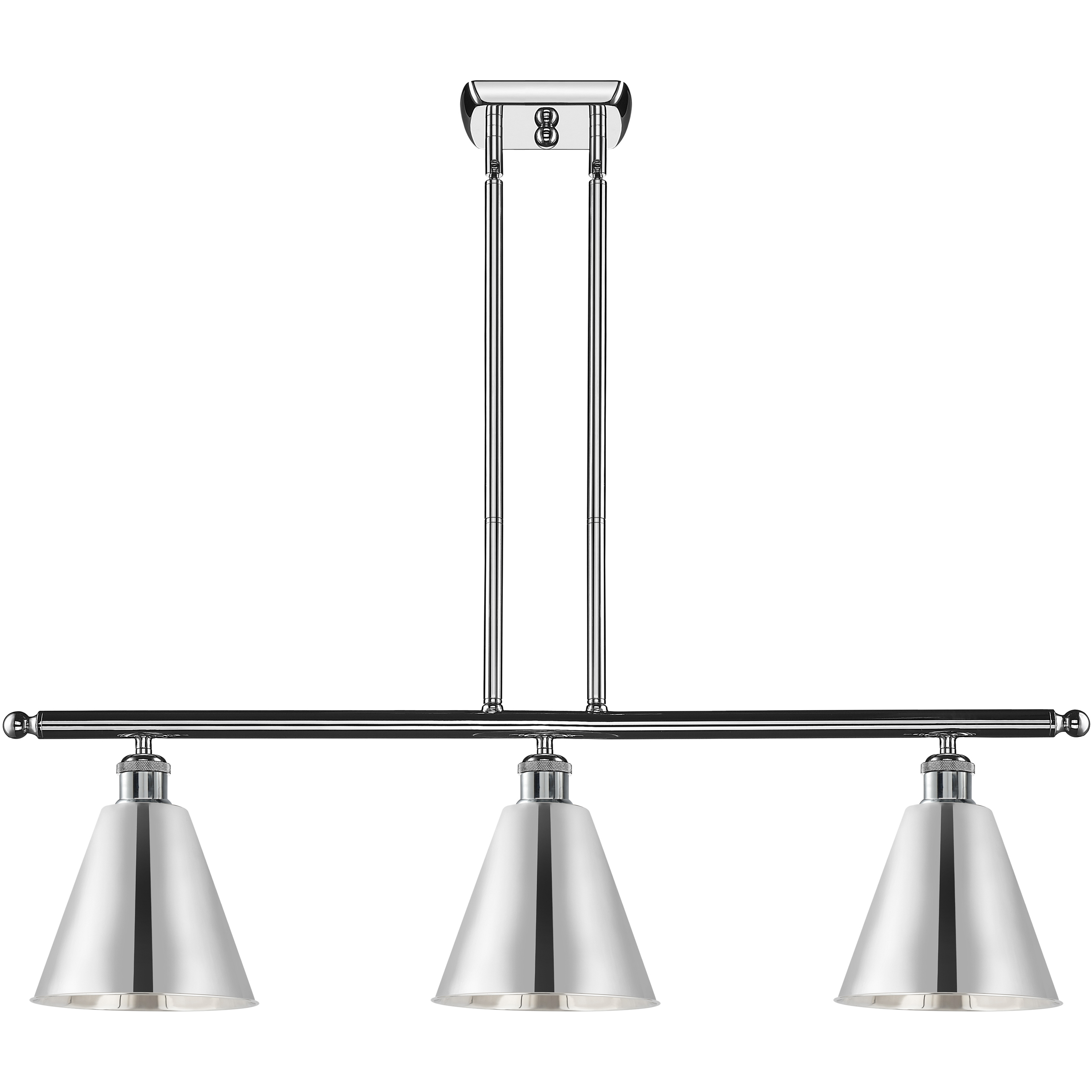 Ballston Cone LED 36 inch Polished Chrome Island Light Ceiling Light