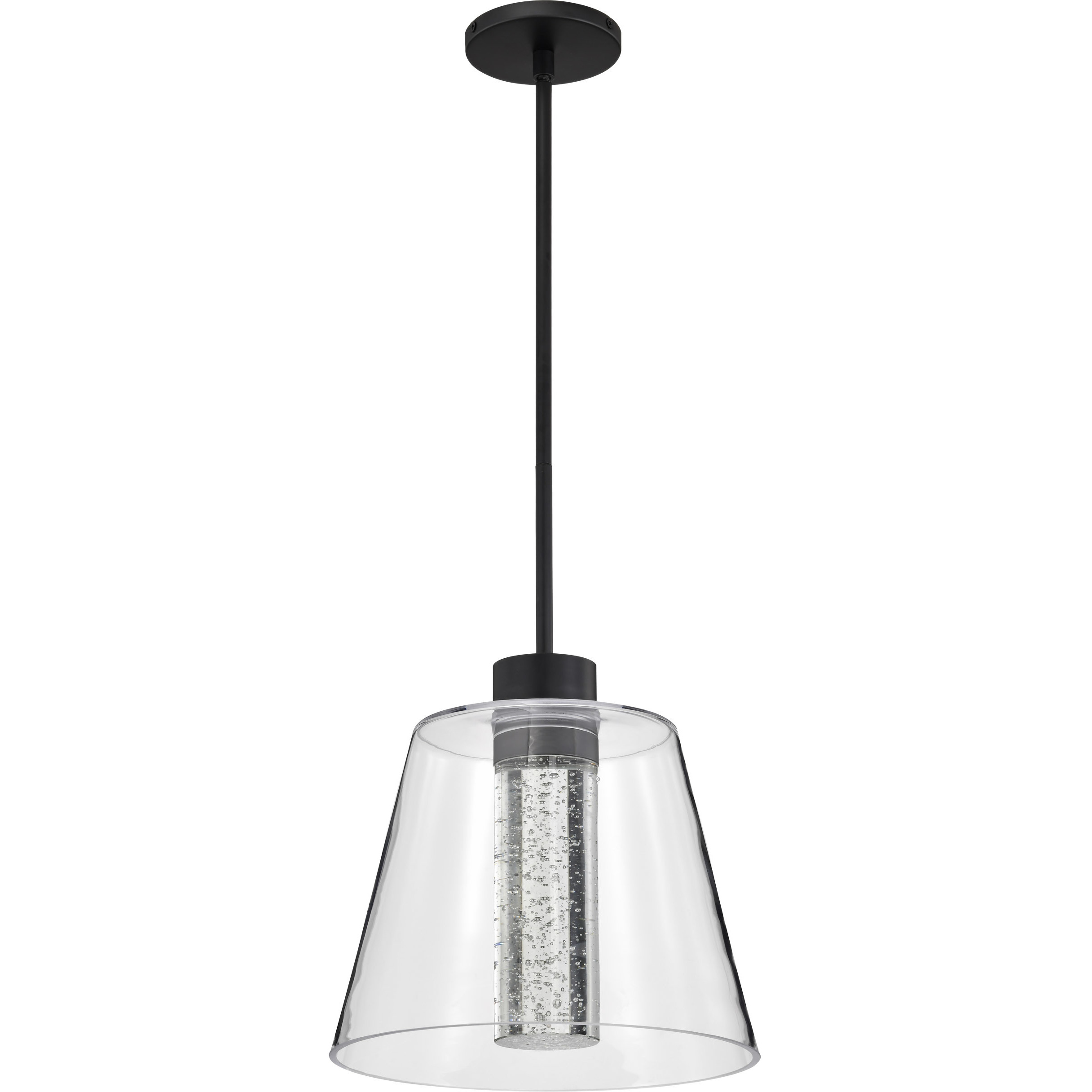 Aura LED 12 inch Matte Black Pendant Ceiling Light