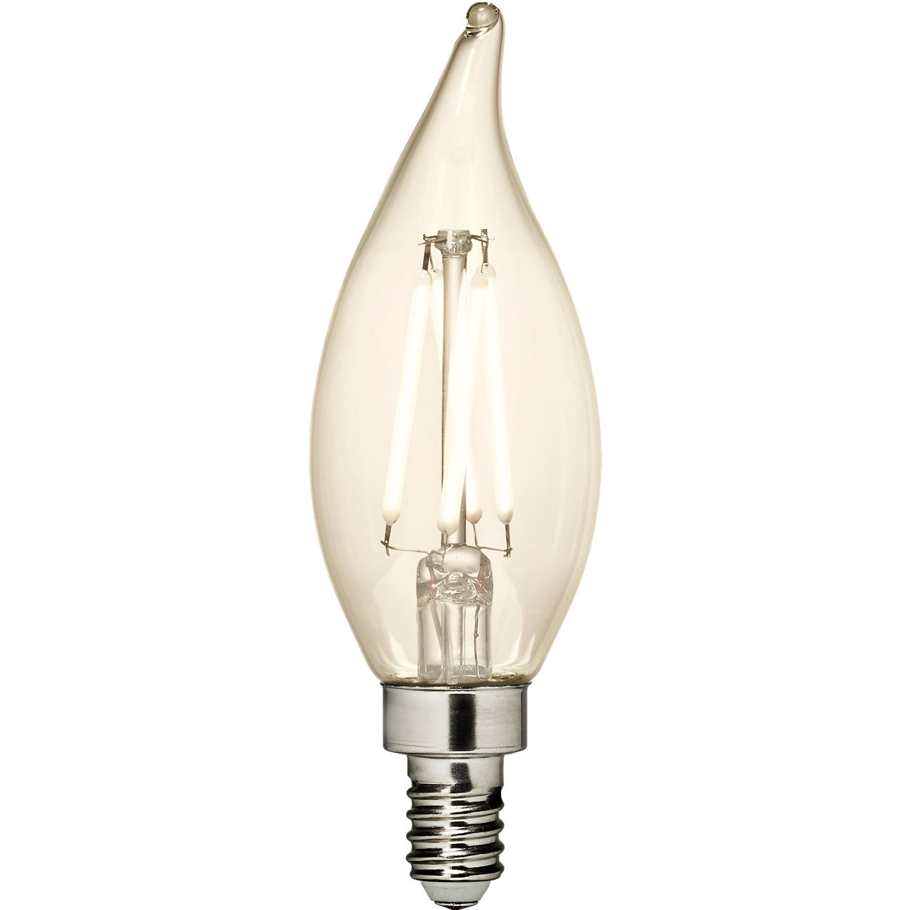 Branded Lamps LED F - Flame Tip C - E12 Candelabra 2.5 watt 120 2700K Light Bulb