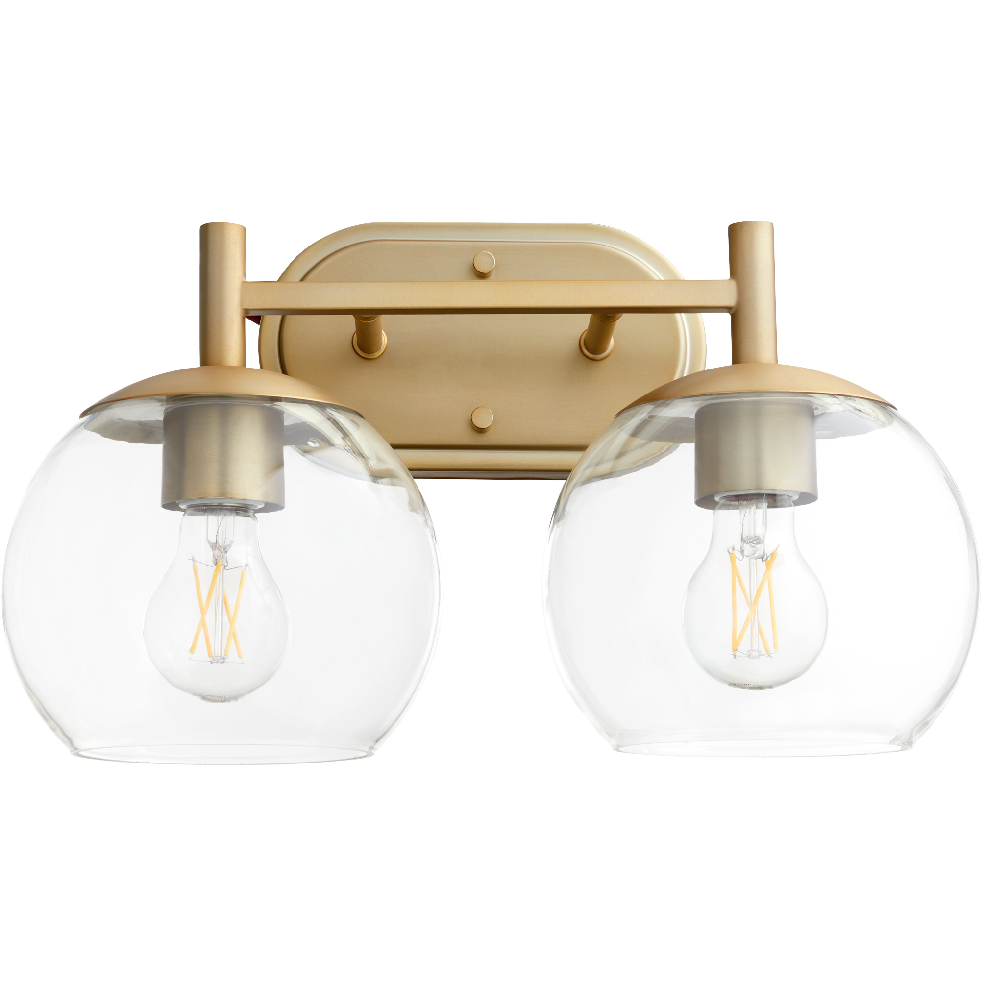 Lyon 2 Light 14.75 inch Aged Brass Vanity Light Wall Light