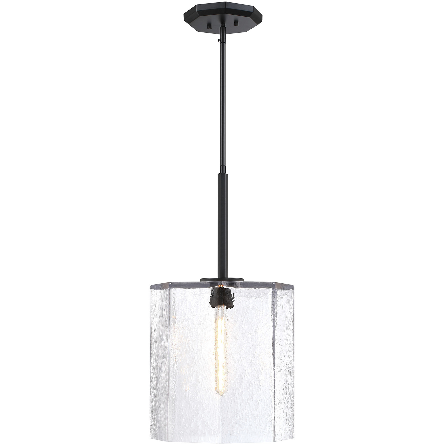 Haven LED 14 inch Matte Black Pendant Ceiling Light