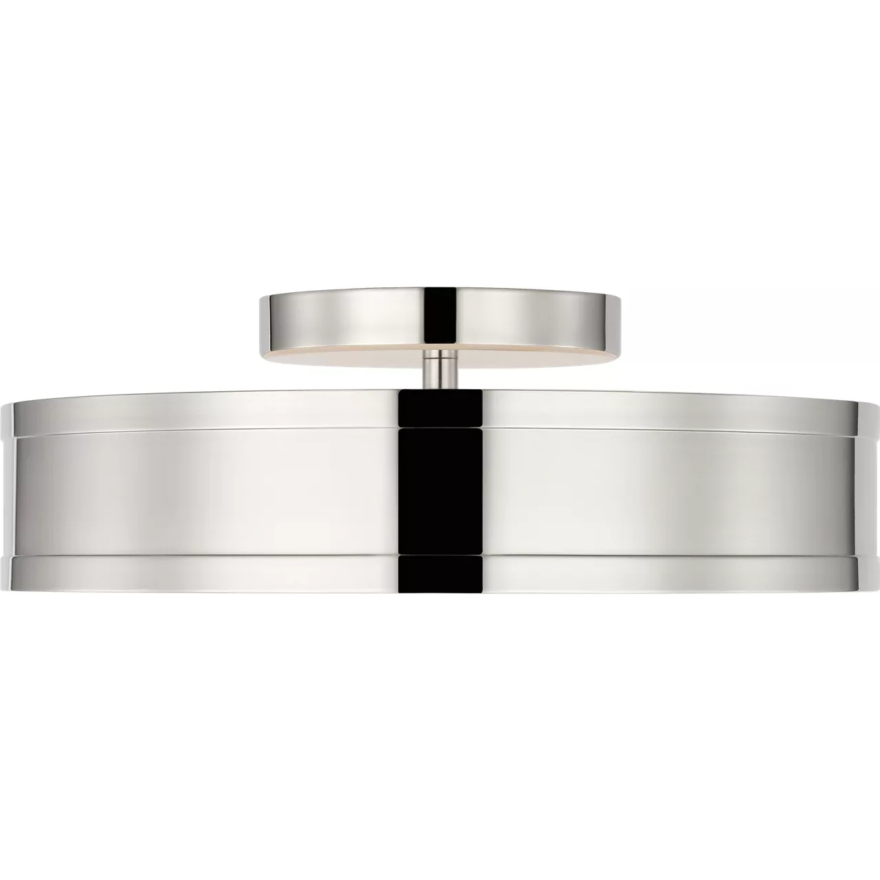 Paloma Contreras Dupont 12 inch Polished Nickel Semi-Flush Mount Ceiling Light