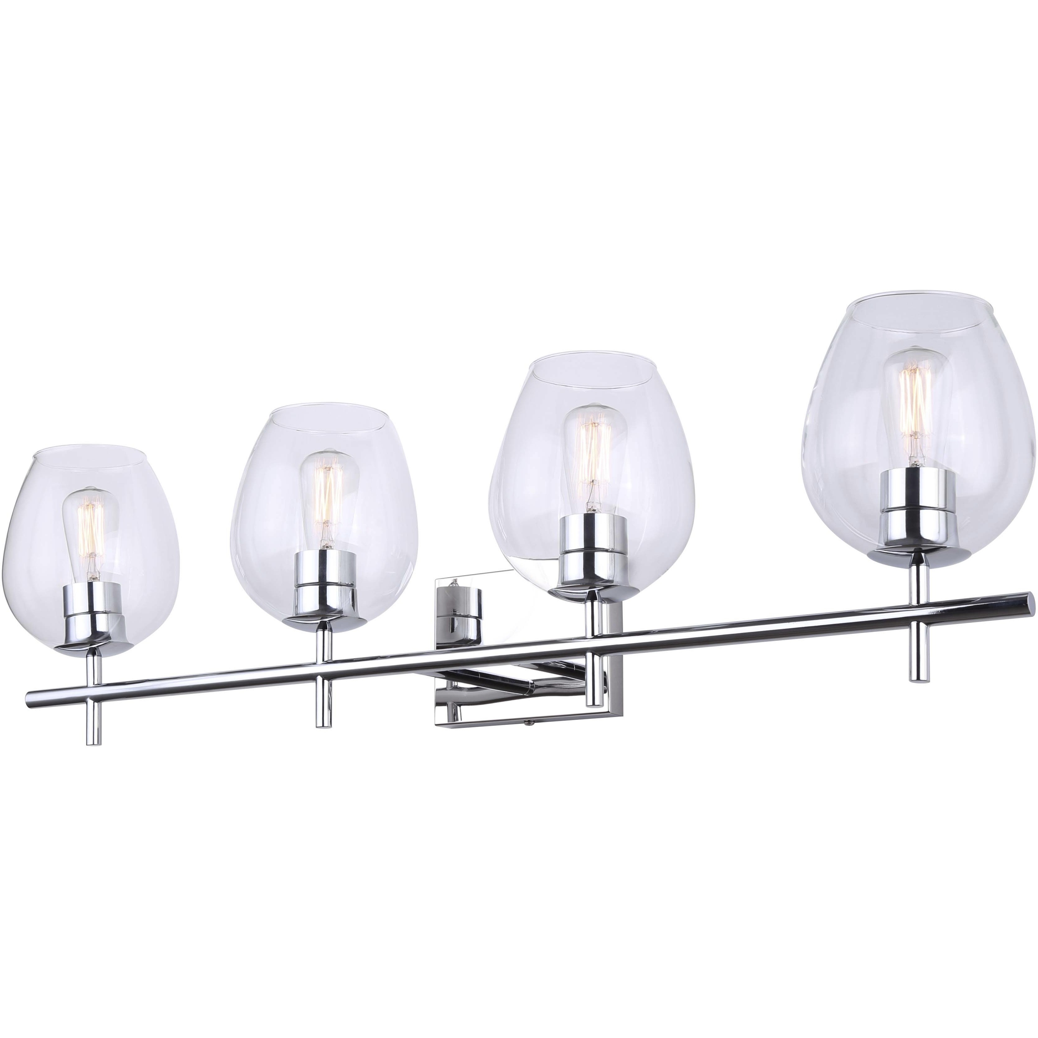 Cain 4 Light 33.75 inch Chrome Vanity Light Wall Light