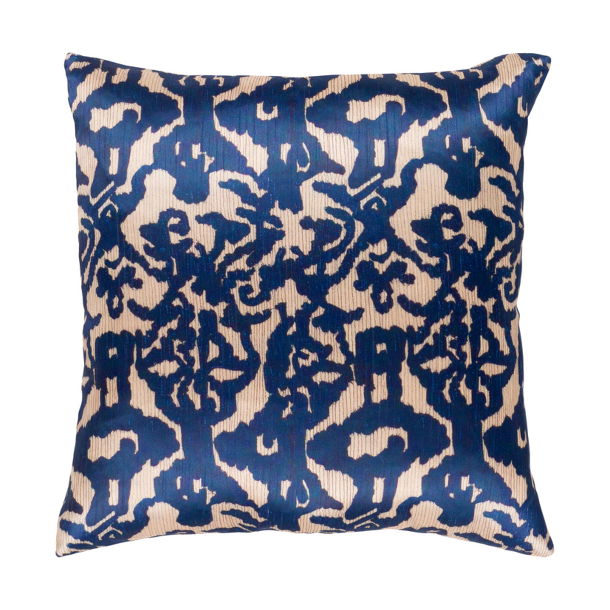 Lambent 22 X 22 inch Wheat and Navy Pillow Kit