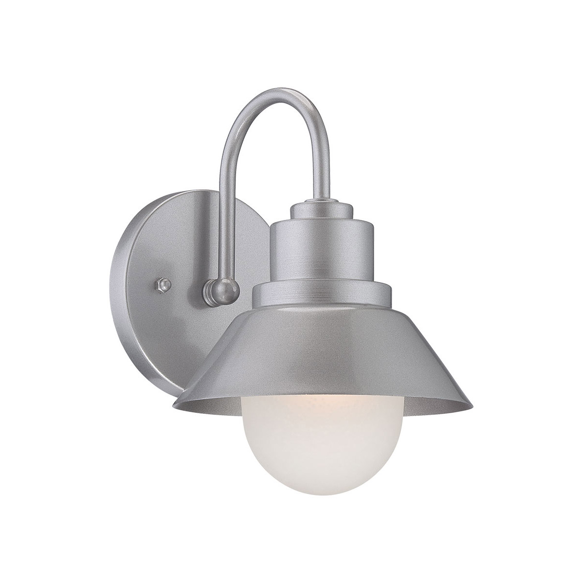 Astro 1 Light 9 inch Brushed Silver Exterior Wall Mount