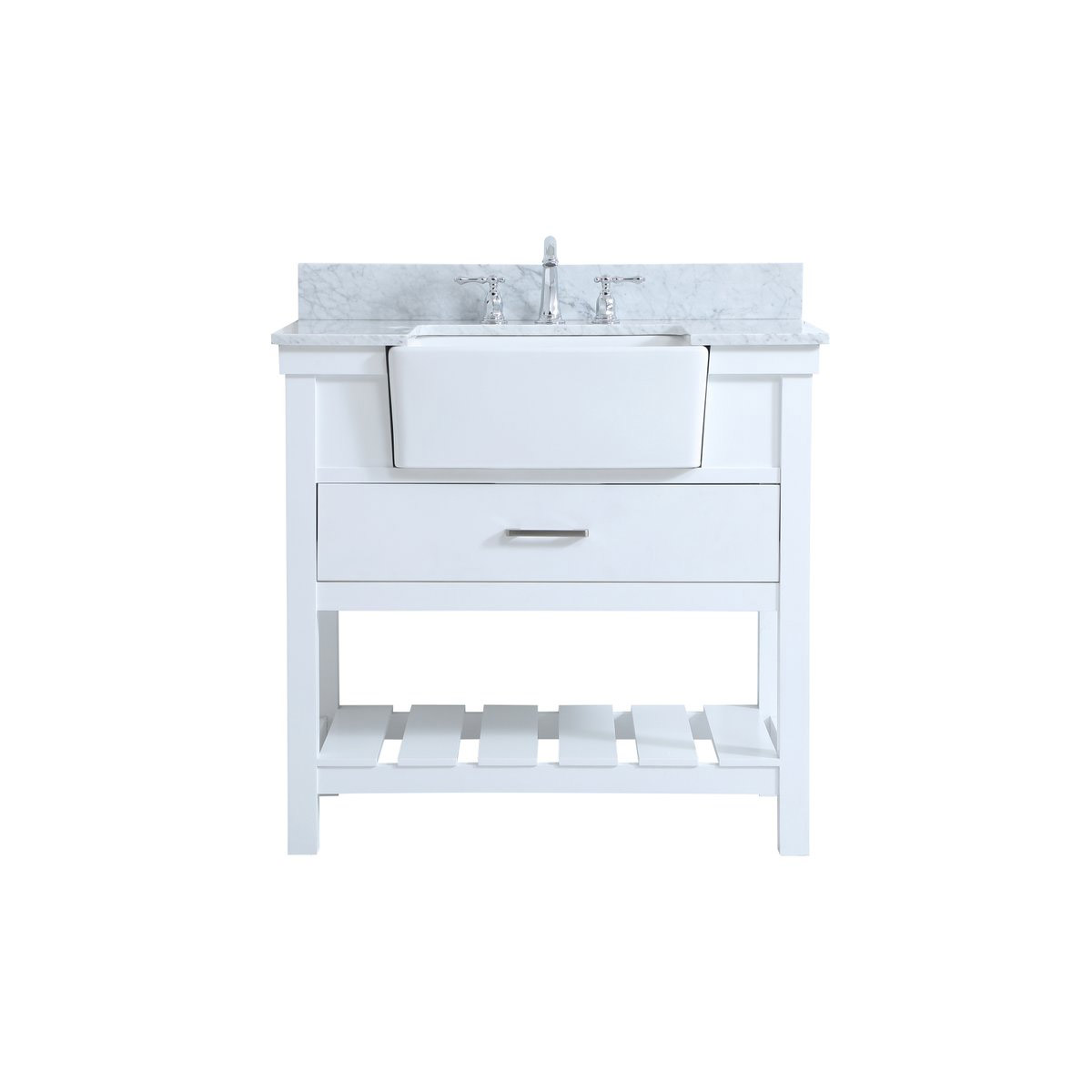 Clement 36 X 22 X 34.13 inch White Bathroom Vanity Cabinet