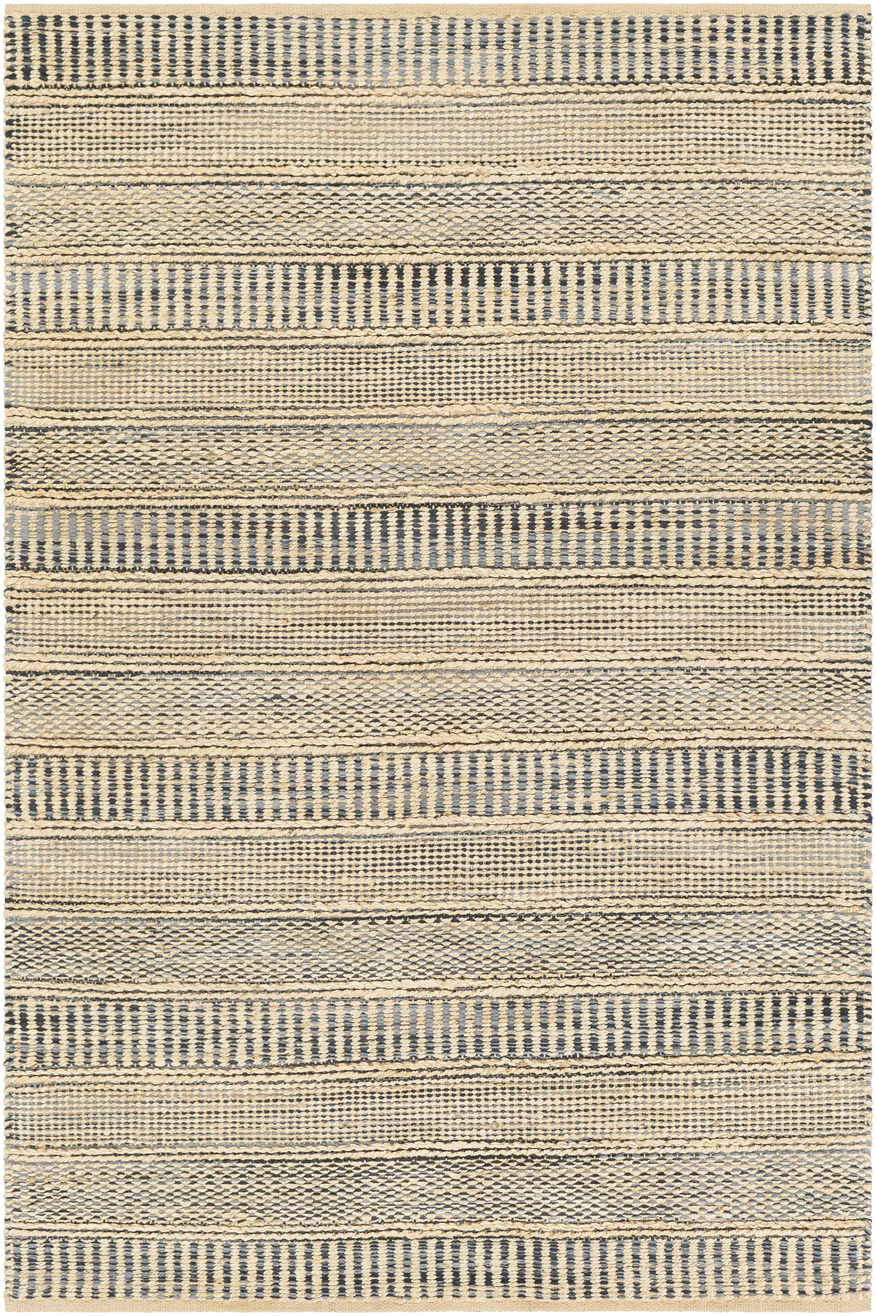 Aria 96 X 60 inch Denim Rug in 5 x 8, Rectangle