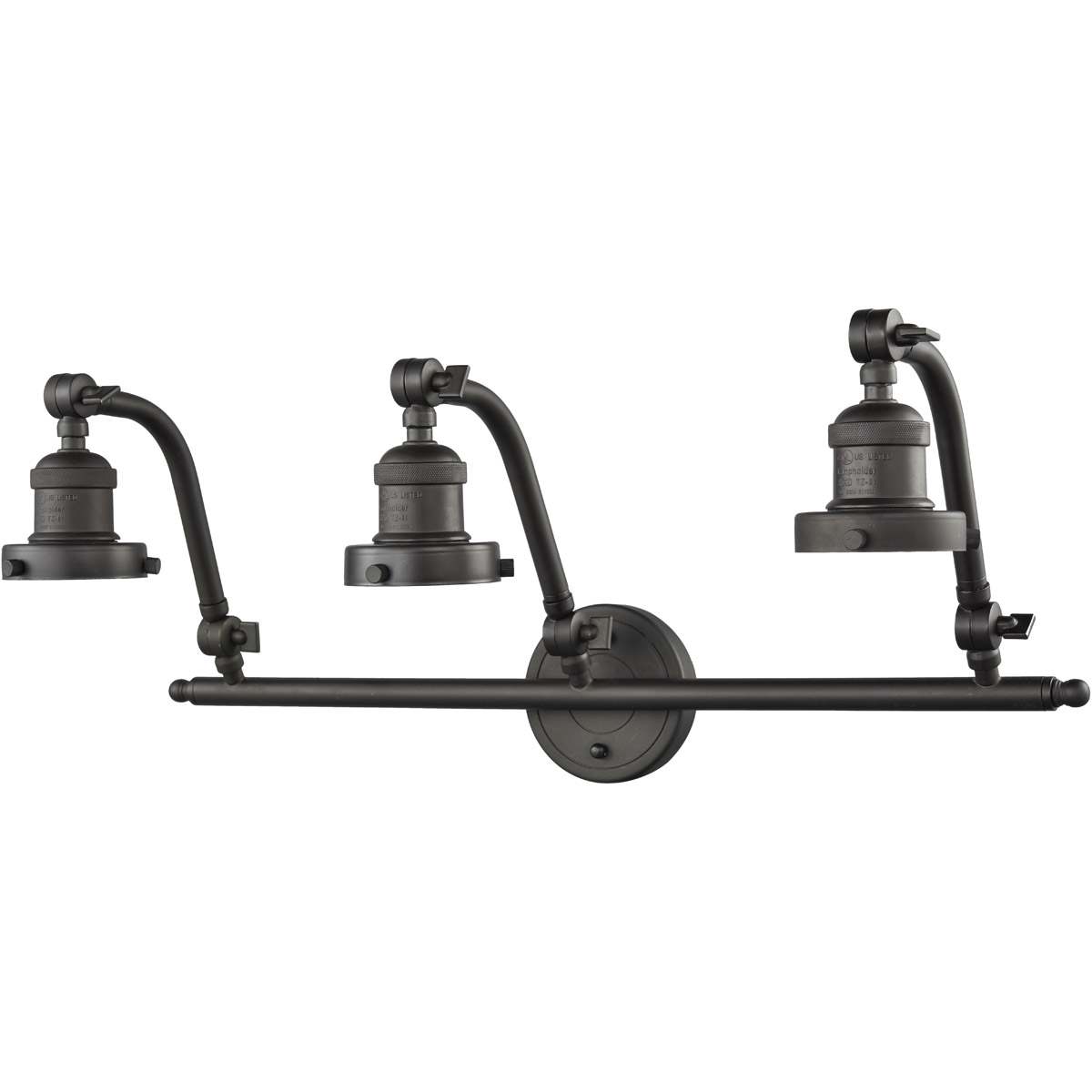 Franklin Restoration Bare Bulb LED 26 inch Oil Rubbed Bronze Bath Vanity Light Wall Light, Franklin Restoration