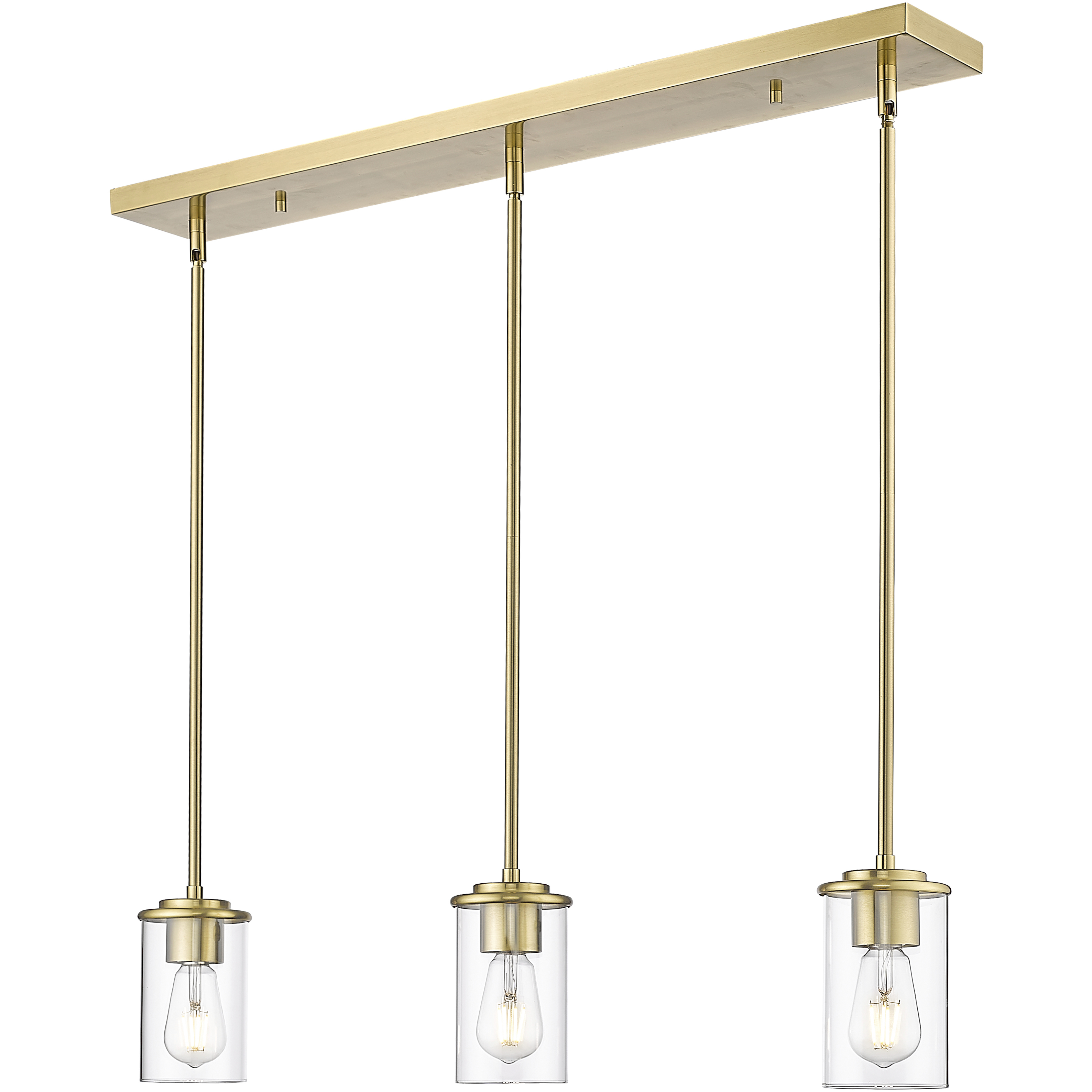Thayer 3 Light 4.75 inch Luxe Gold Pendant Ceiling Light