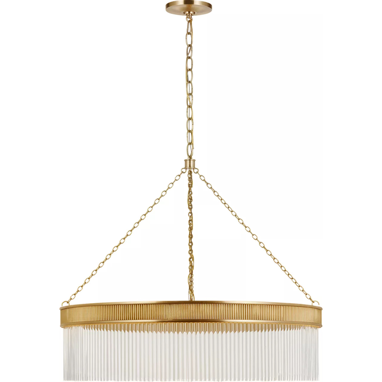 Marie Flanigan Menil LED 34.25 inch Soft Brass Chandelier Ceiling Light, Large