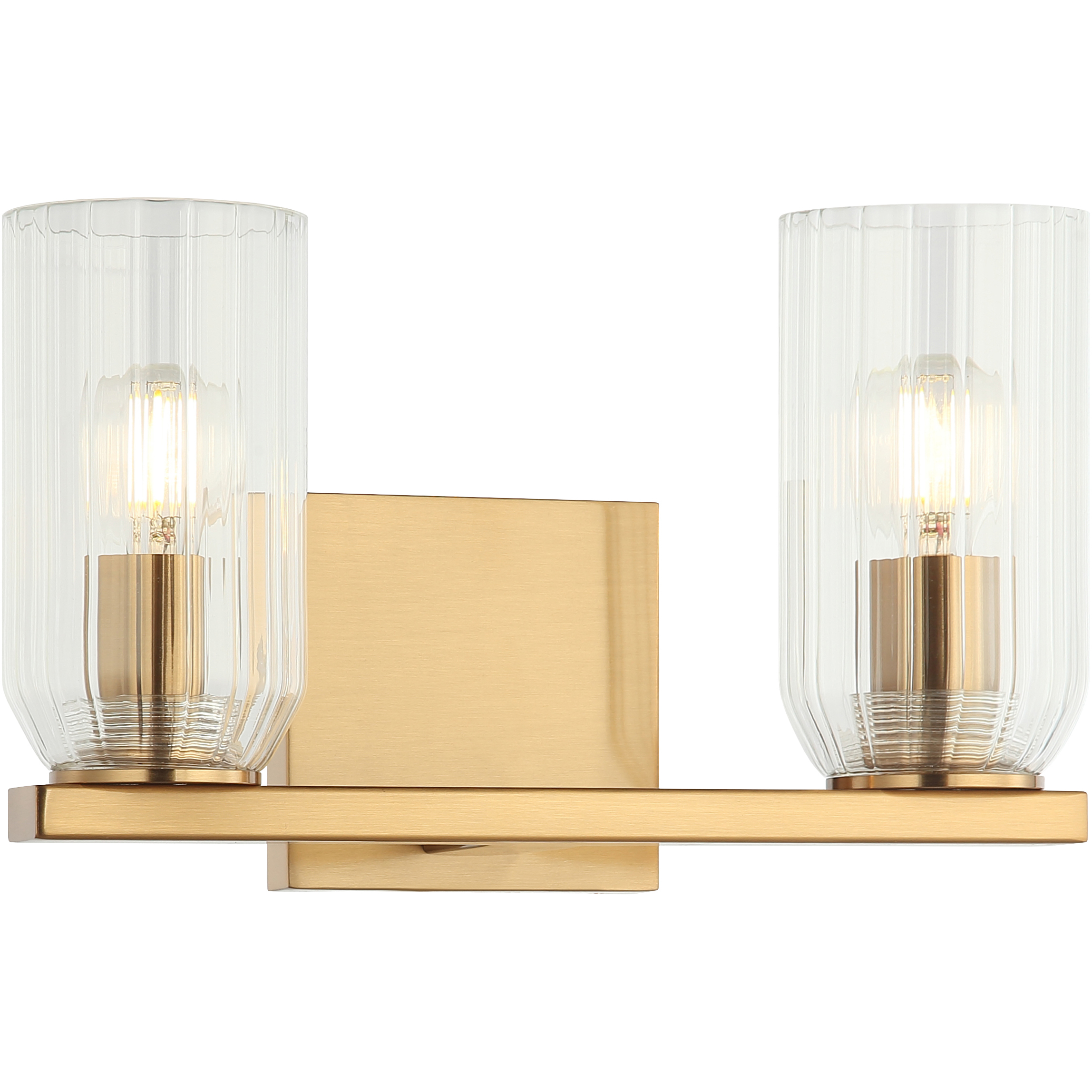 Westlock 2 Light 12 inch Aged Gold Brass Wall Sconce Wall Light