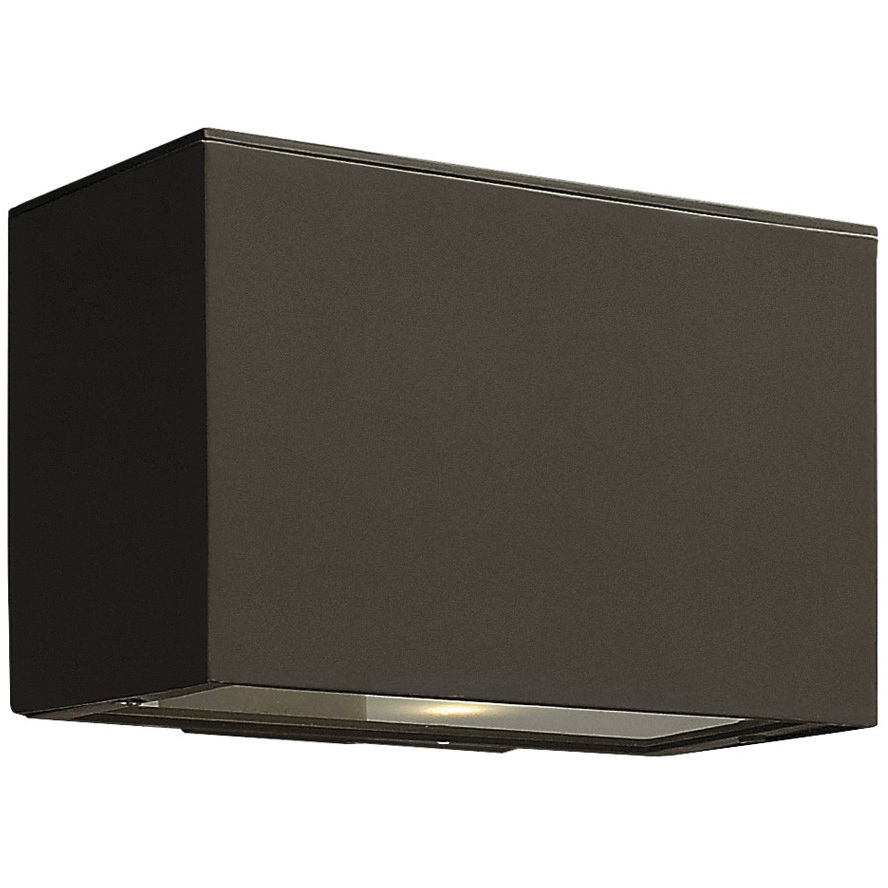 Atlantis LED 6 inch Bronze Outdoor Wall Mount Lantern, Down Light