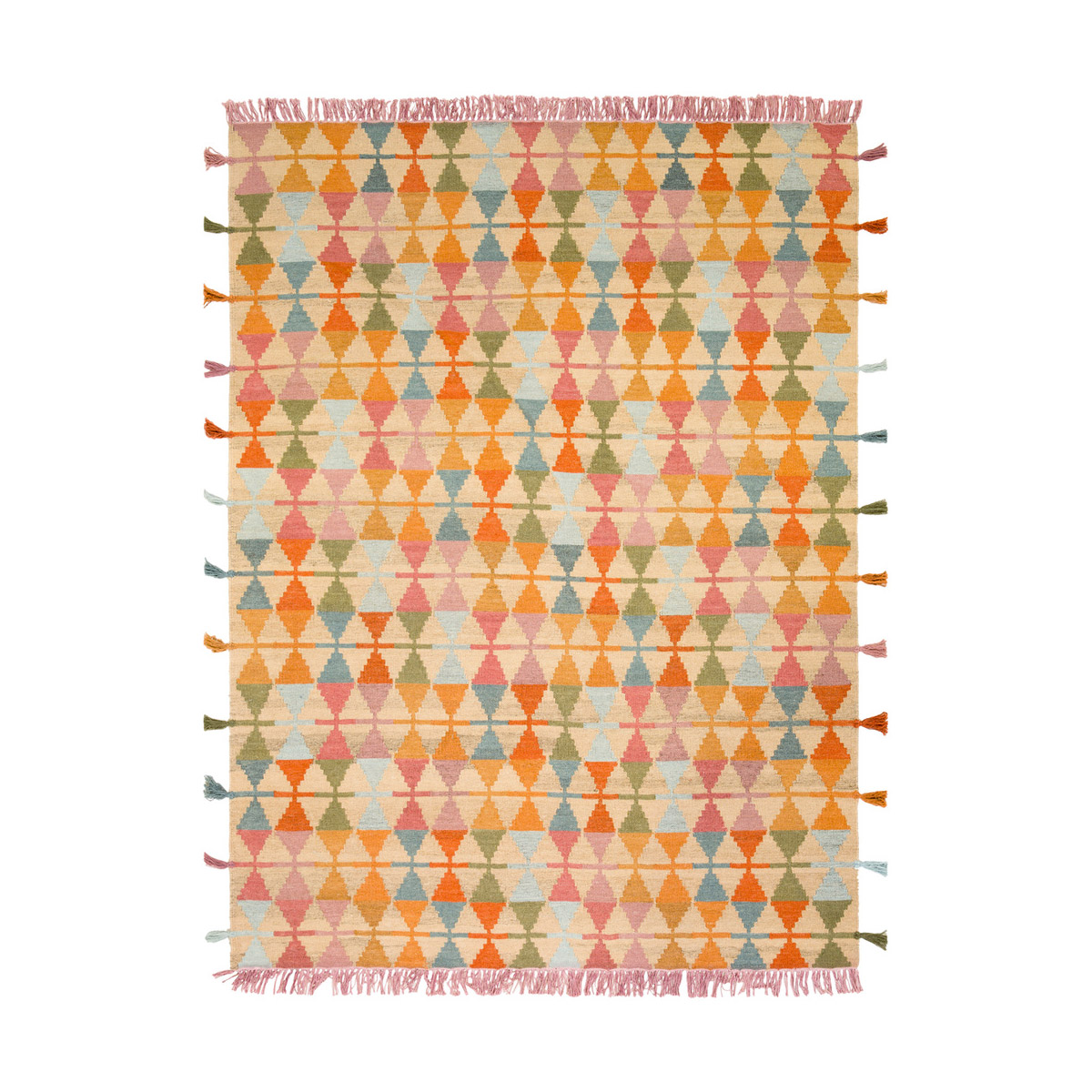 Adia 36 X 24 inch Rust/Dark Green/Sage/Khaki/Rose/Mauve/Camel Rugs, Rectangle